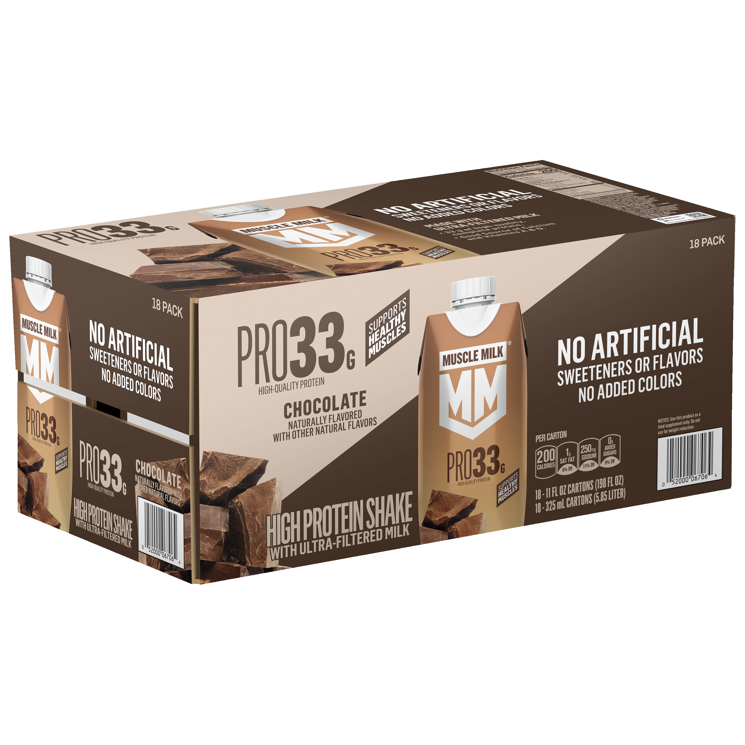 Muscle Milk, Pro33, Chocolate Flavored, High Protein Shake thumbnail