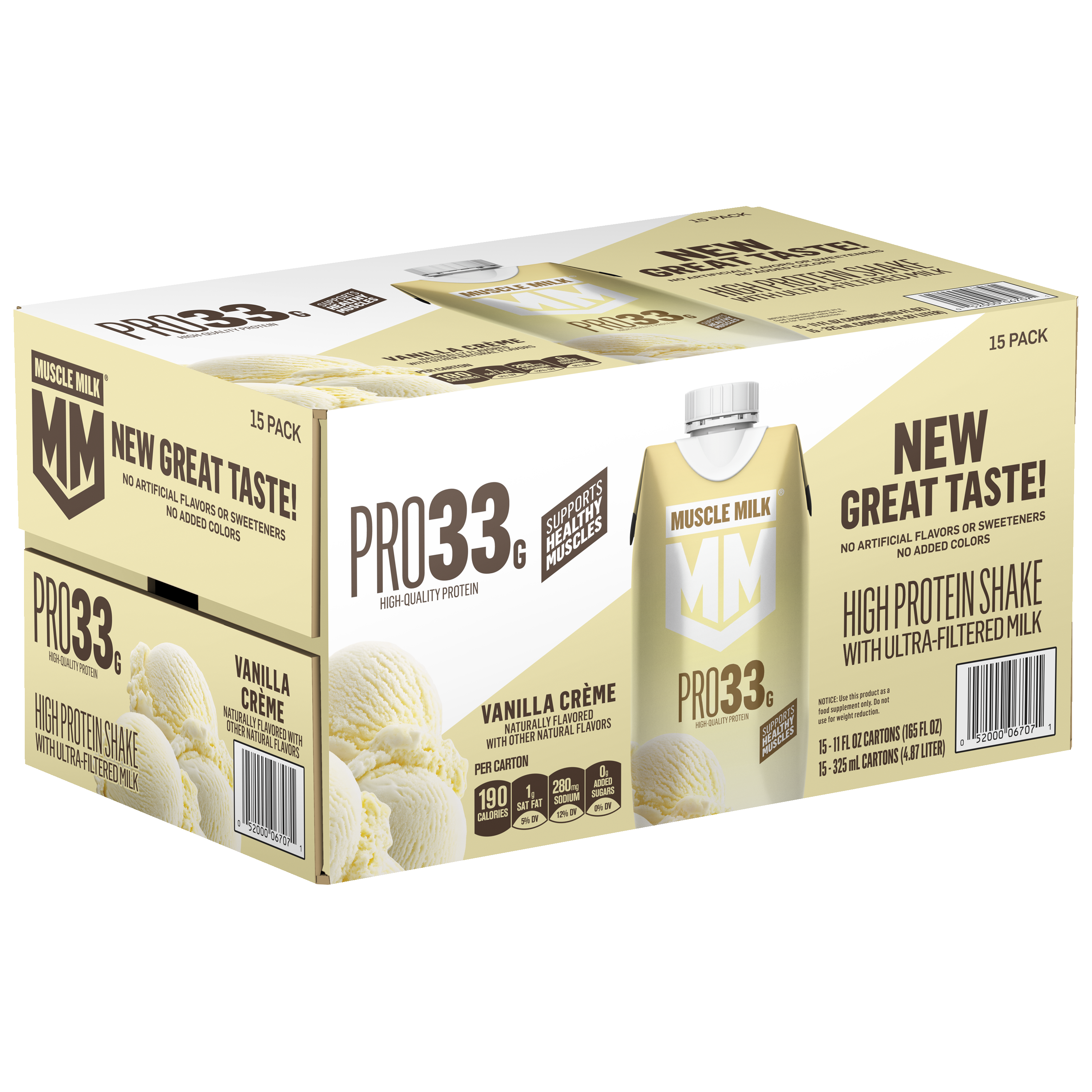 Muscle Milk, Pro33, Vanilla Creme Flavored, High Protein Shake thumbnail