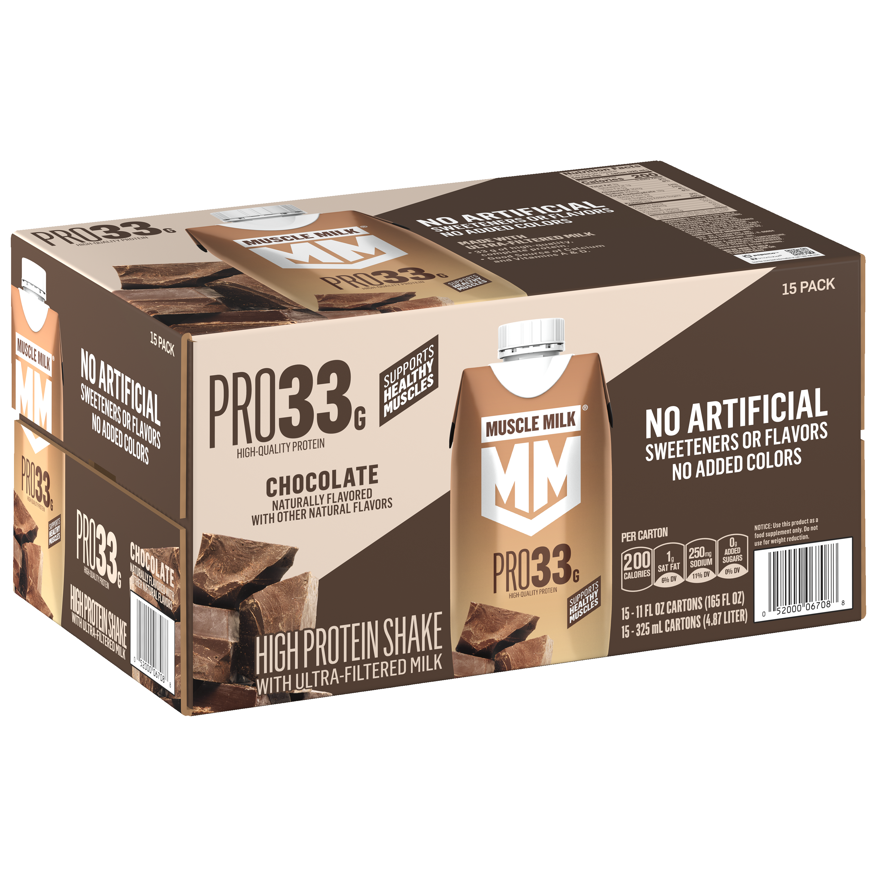 Muscle Milk, Pro33, Chocolate Flavored, High Protein Shake thumbnail