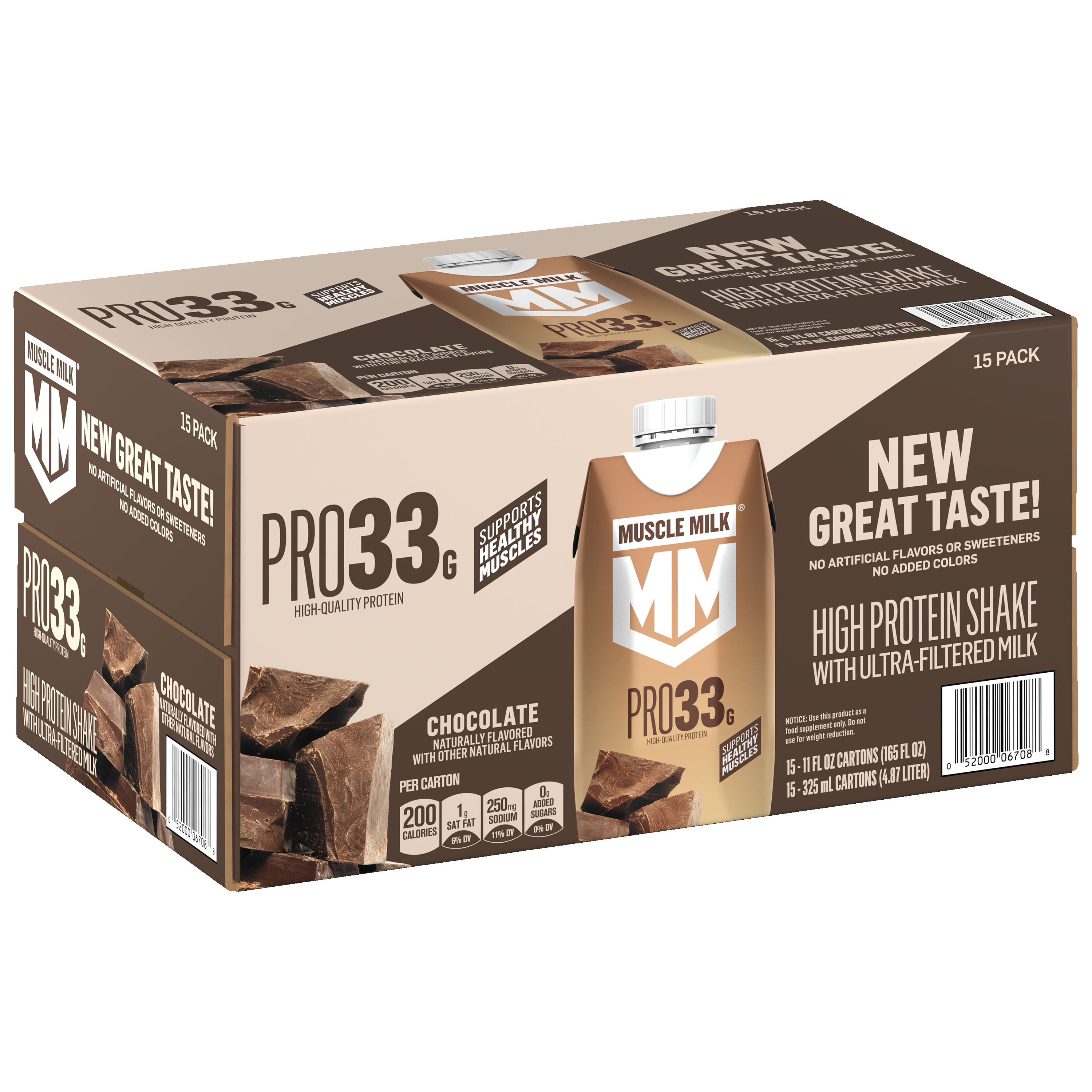 Muscle Milk, Pro33, Chocolate Flavored, High Protein Shake thumbnail