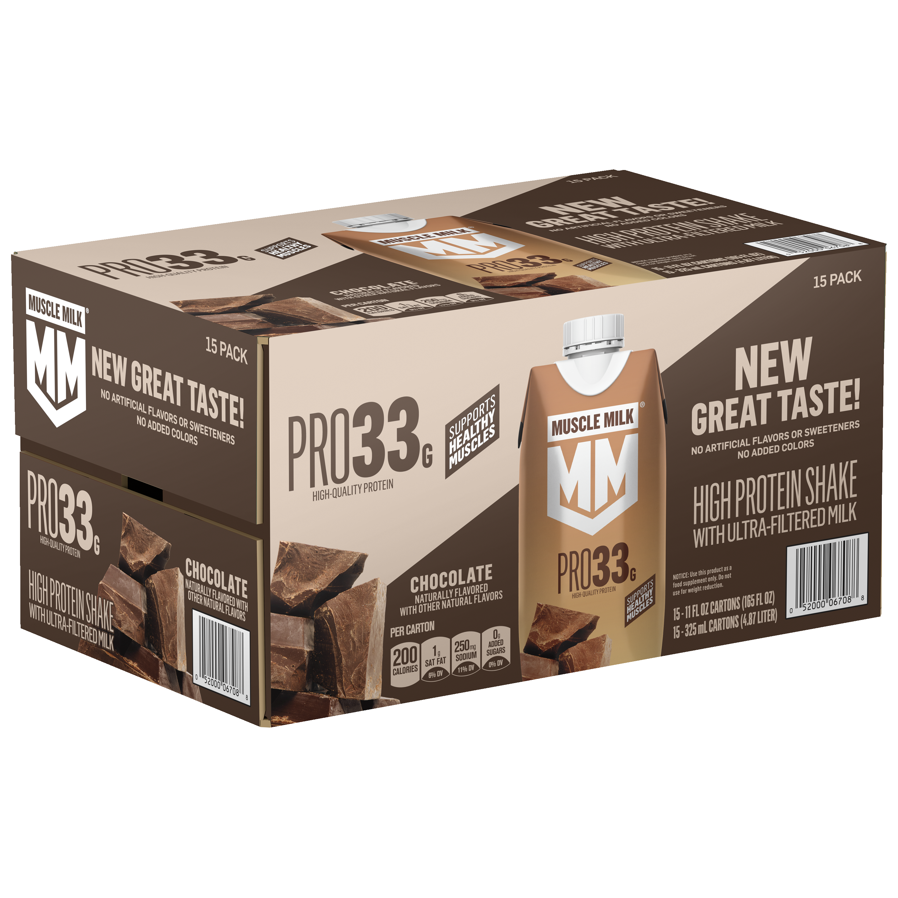Muscle Milk, Pro33, Chocolate Flavored, High Protein Shake thumbnail