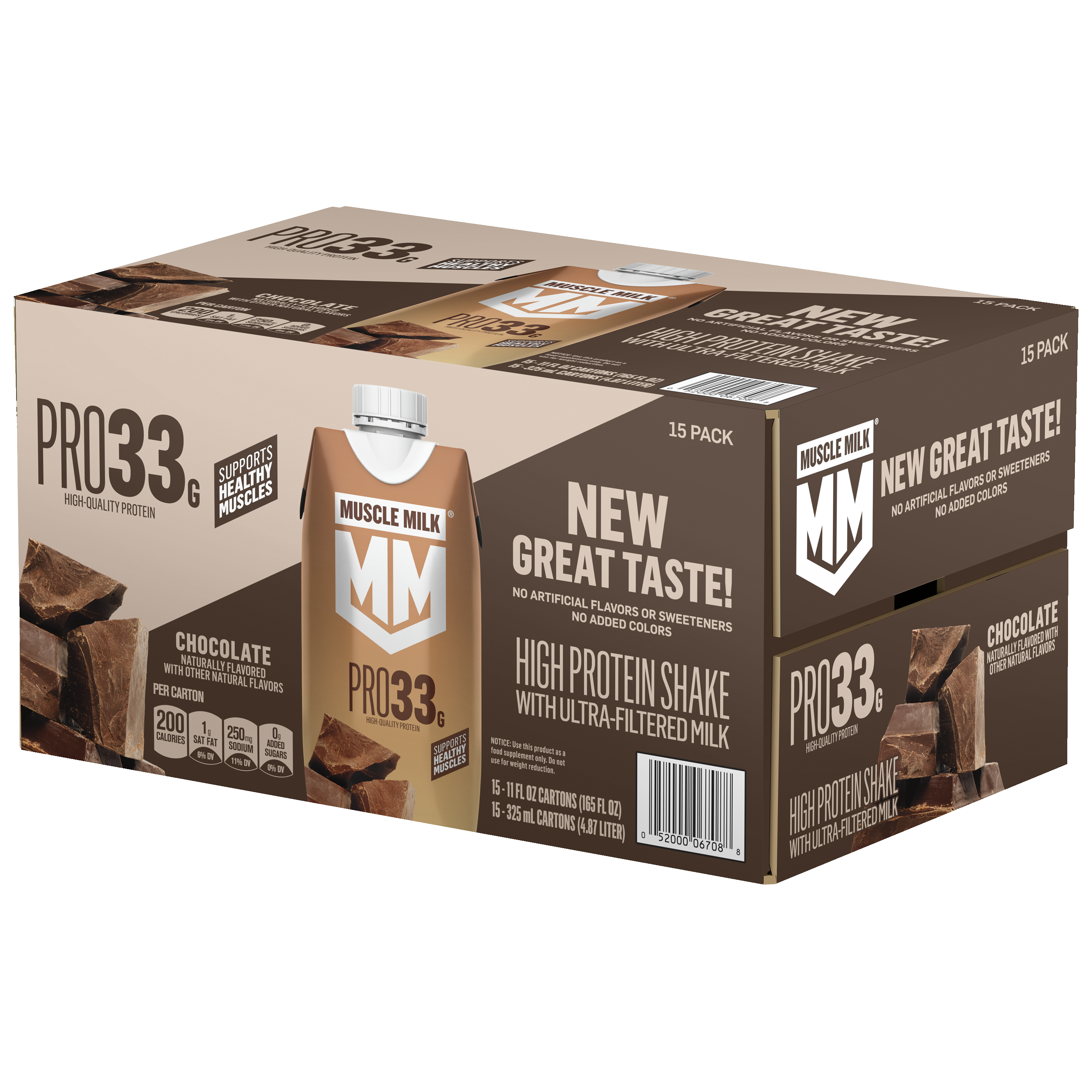 Muscle Milk, Pro33, Chocolate Flavored, High Protein Shake thumbnail