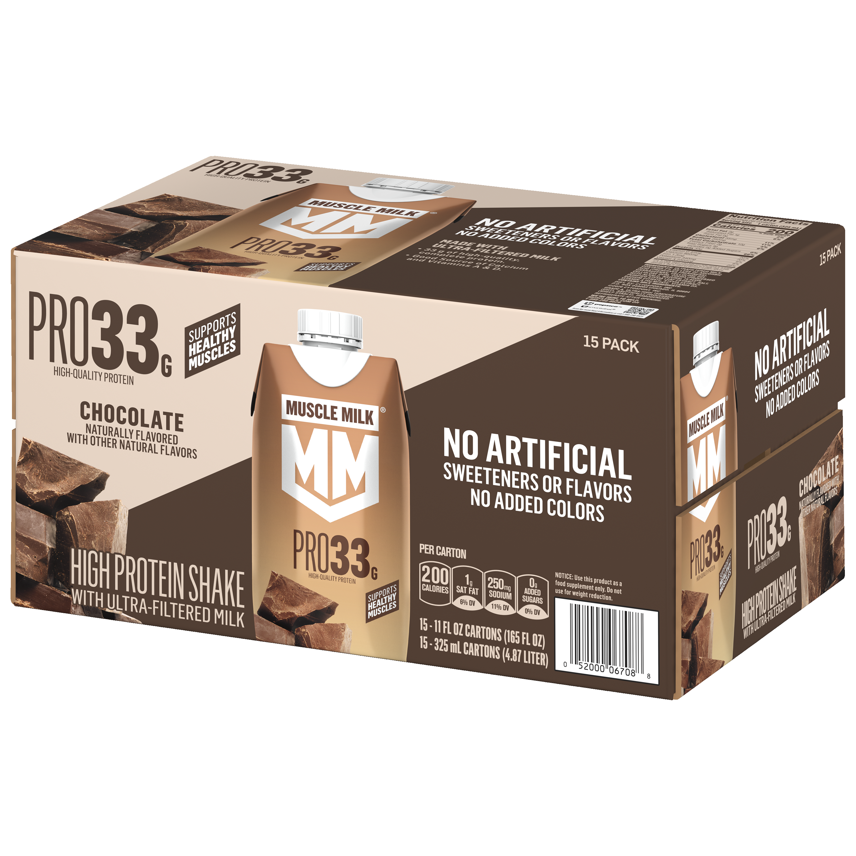 Muscle Milk, Pro33, Chocolate Flavored, High Protein Shake thumbnail