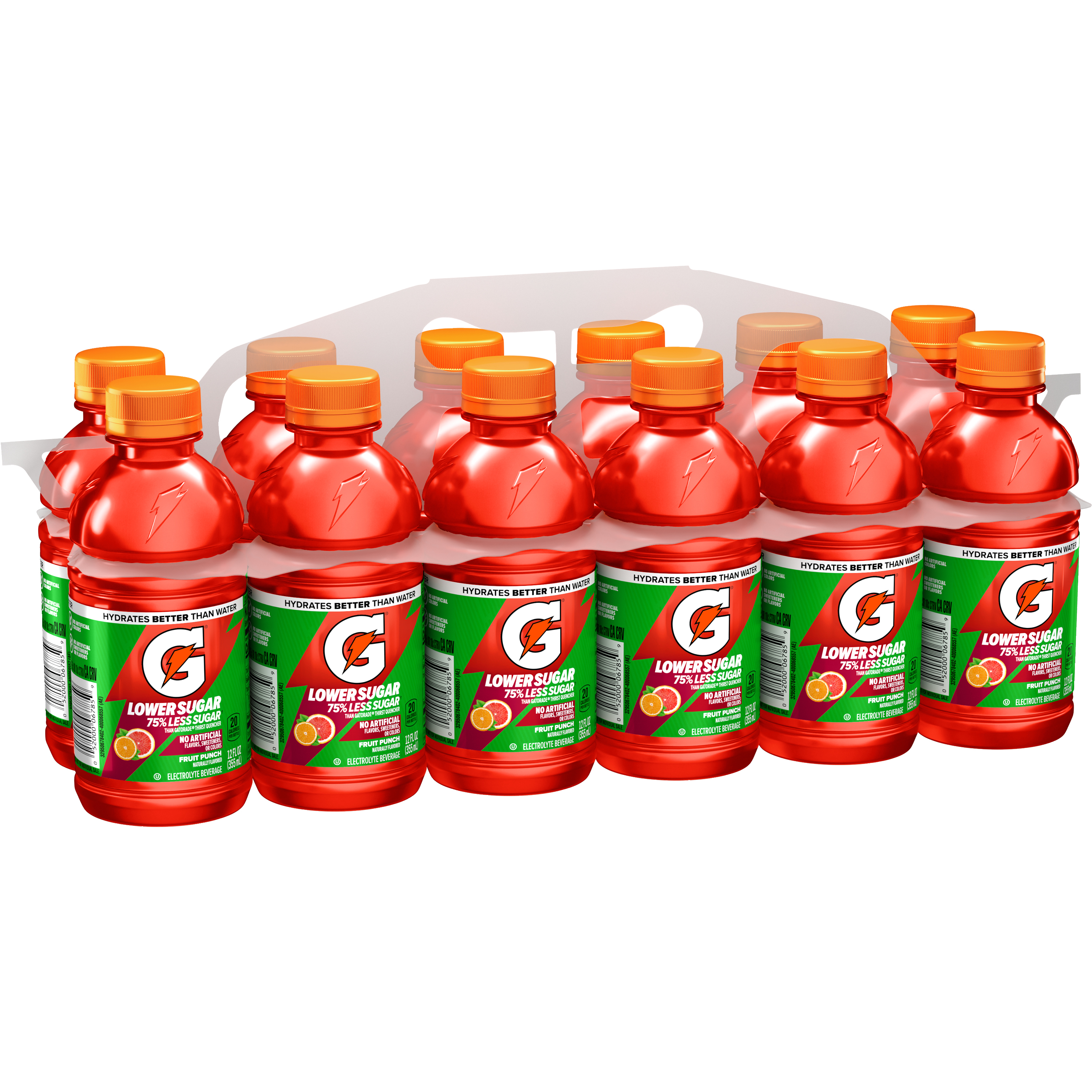 Gatorade, Lower Sugar, Fruit Punch Flavored, Electrolyte Beverage thumbnail