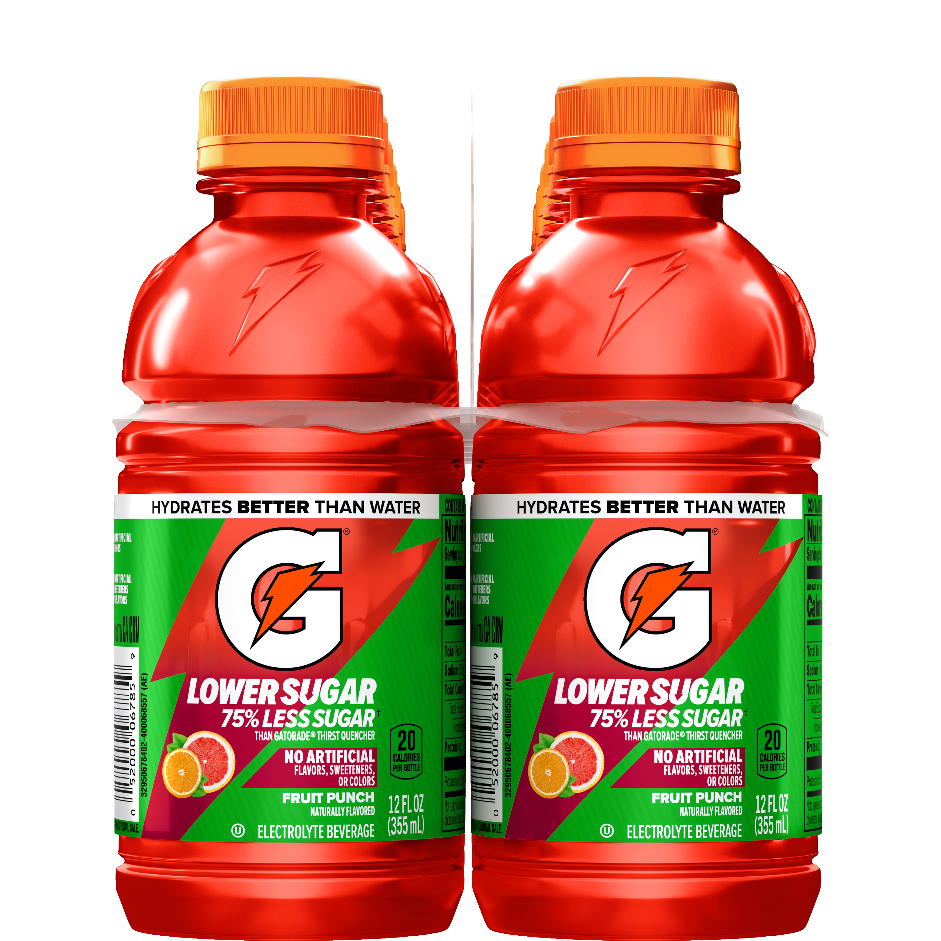 Gatorade, Lower Sugar, Fruit Punch Flavored, Electrolyte Beverage thumbnail