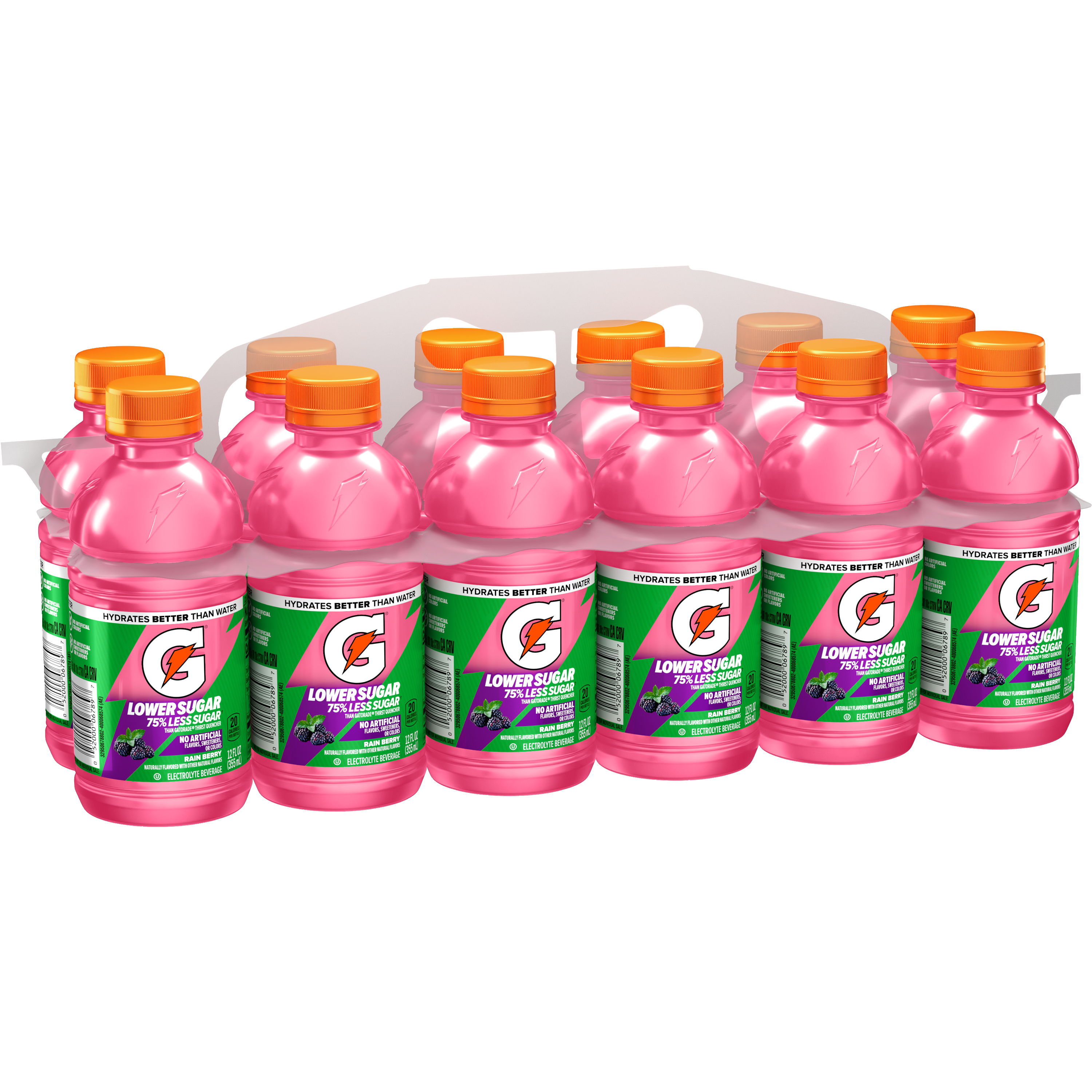 Gatorade, Lower Sugar, Rain Berry Flavored, Electrolyte Beverage thumbnail