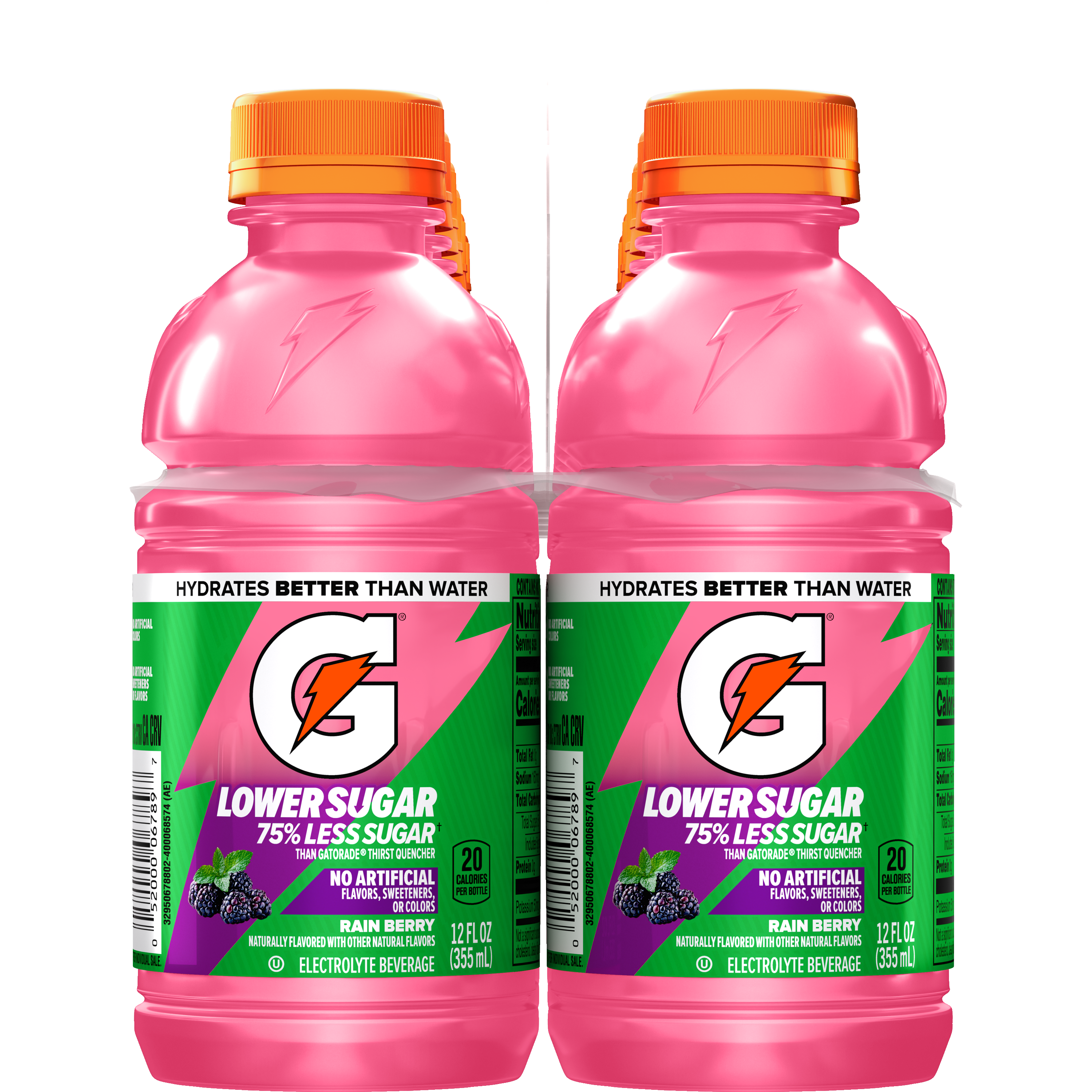 Gatorade, Lower Sugar, Rain Berry Flavored, Electrolyte Beverage thumbnail