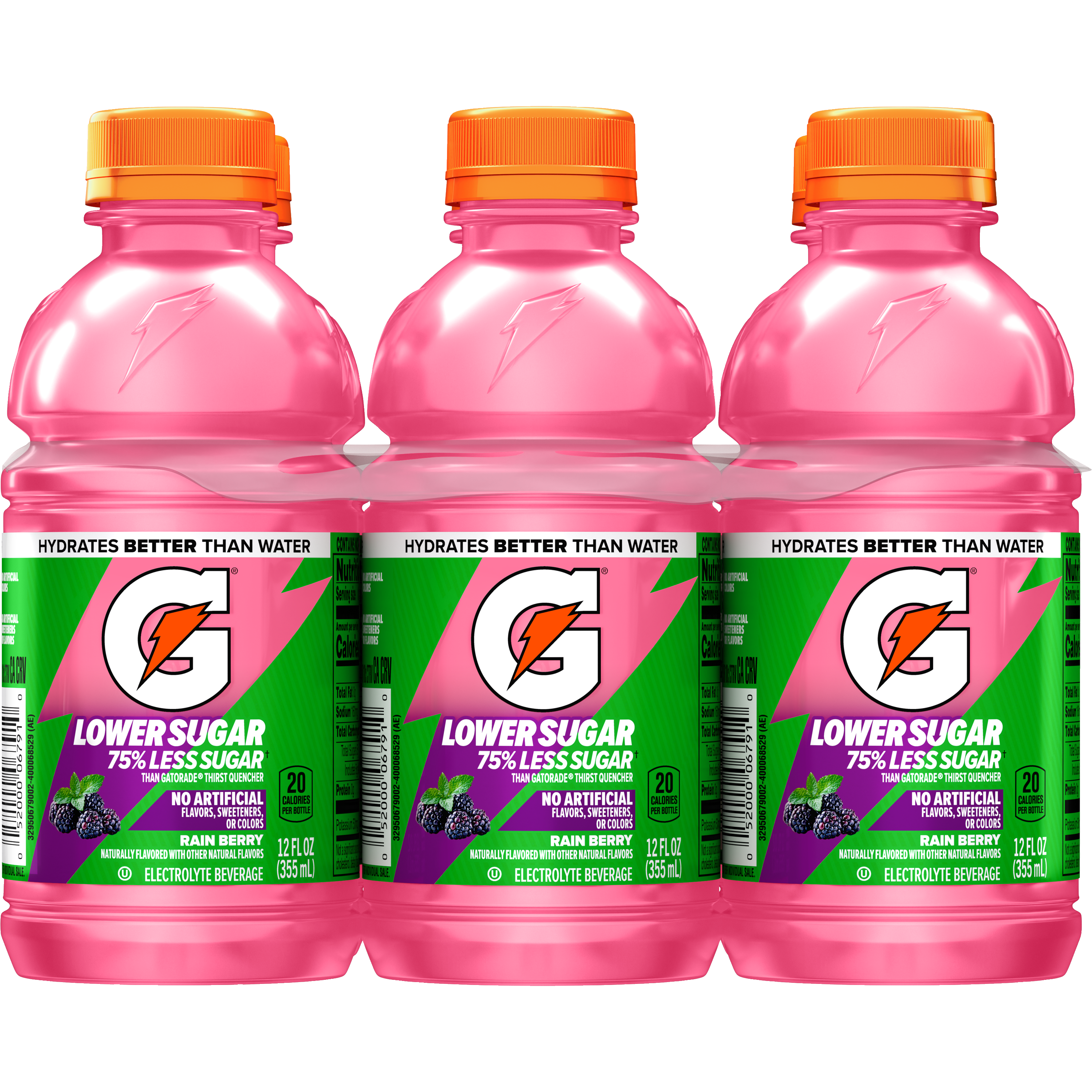 Gatorade, Lower Sugar, Rain Berry Flavored, Electrolyte Beverage