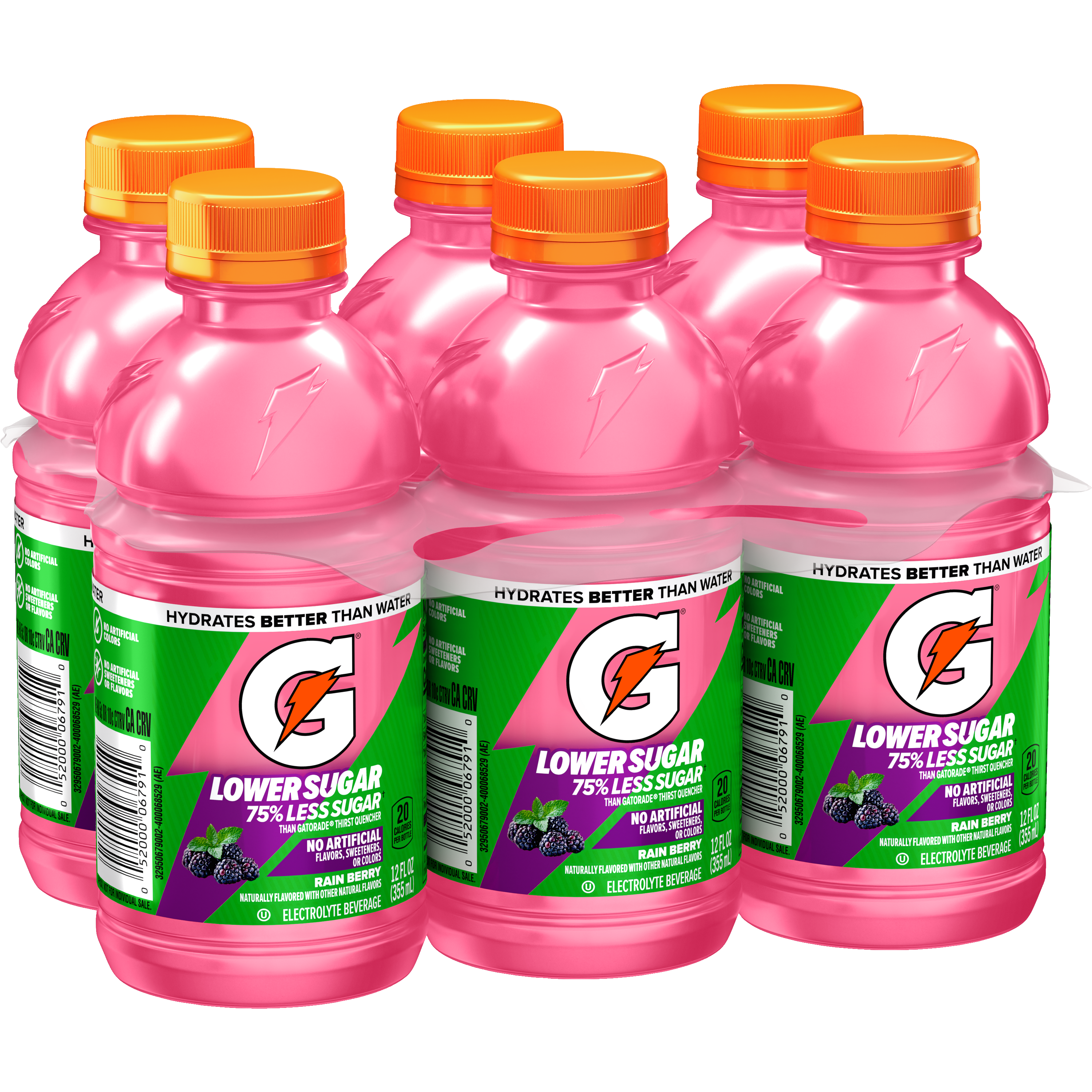 Gatorade, Lower Sugar, Rain Berry Flavored, Electrolyte Beverage thumbnail