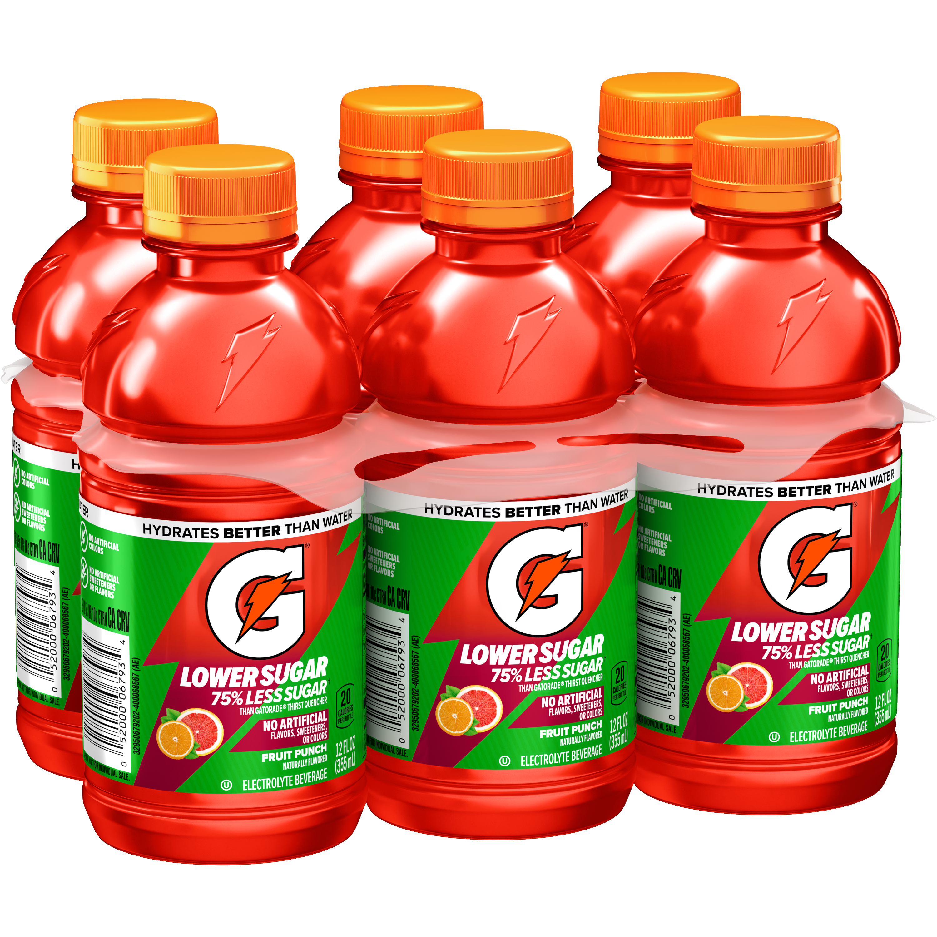 Gatorade, Lower Sugar, Fruit Punch Flavored, Electrolyte Beverage thumbnail