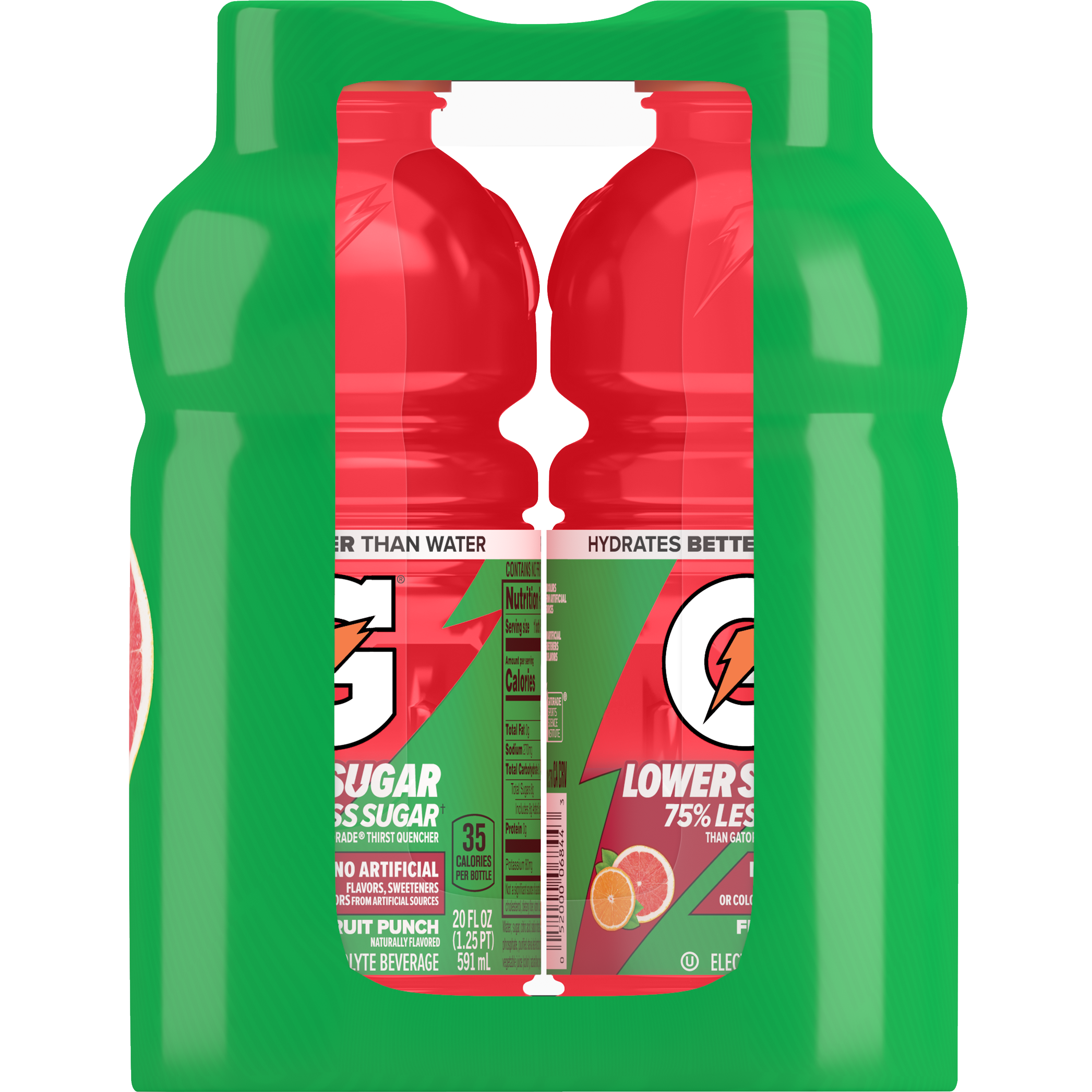 Gatorade, Lower Sugar, Fruit Punch Flavored, Electrolyte Beverage thumbnail