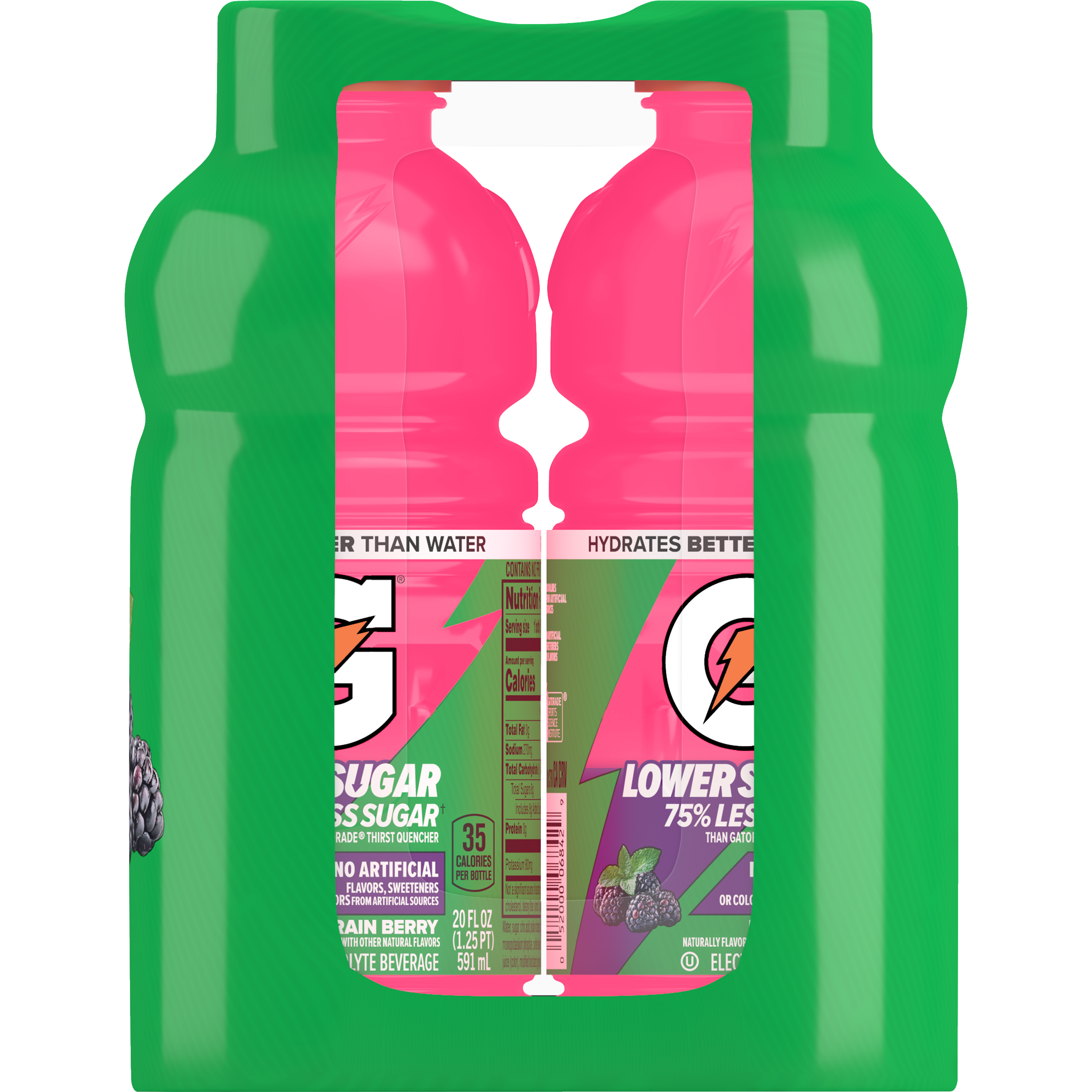 Gatorade, Lower Sugar, Rain Berry Flavored, Electrolyte Beverage thumbnail