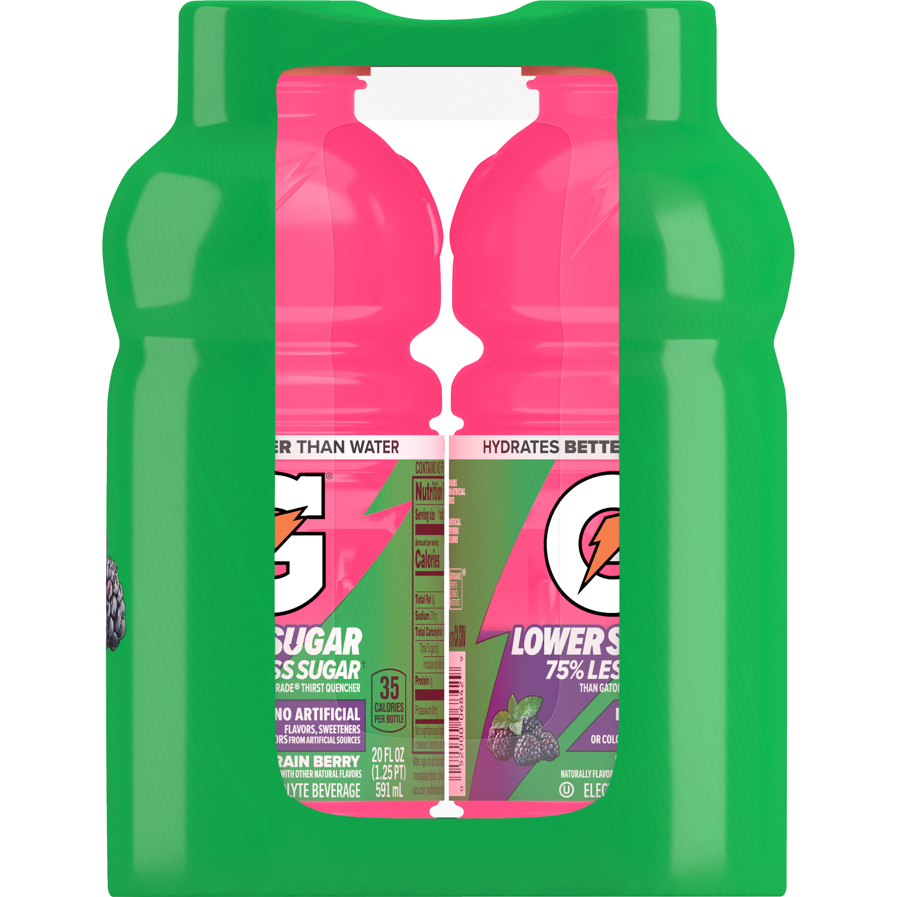 Gatorade, Lower Sugar, Rain Berry Flavored, Electrolyte Beverage thumbnail