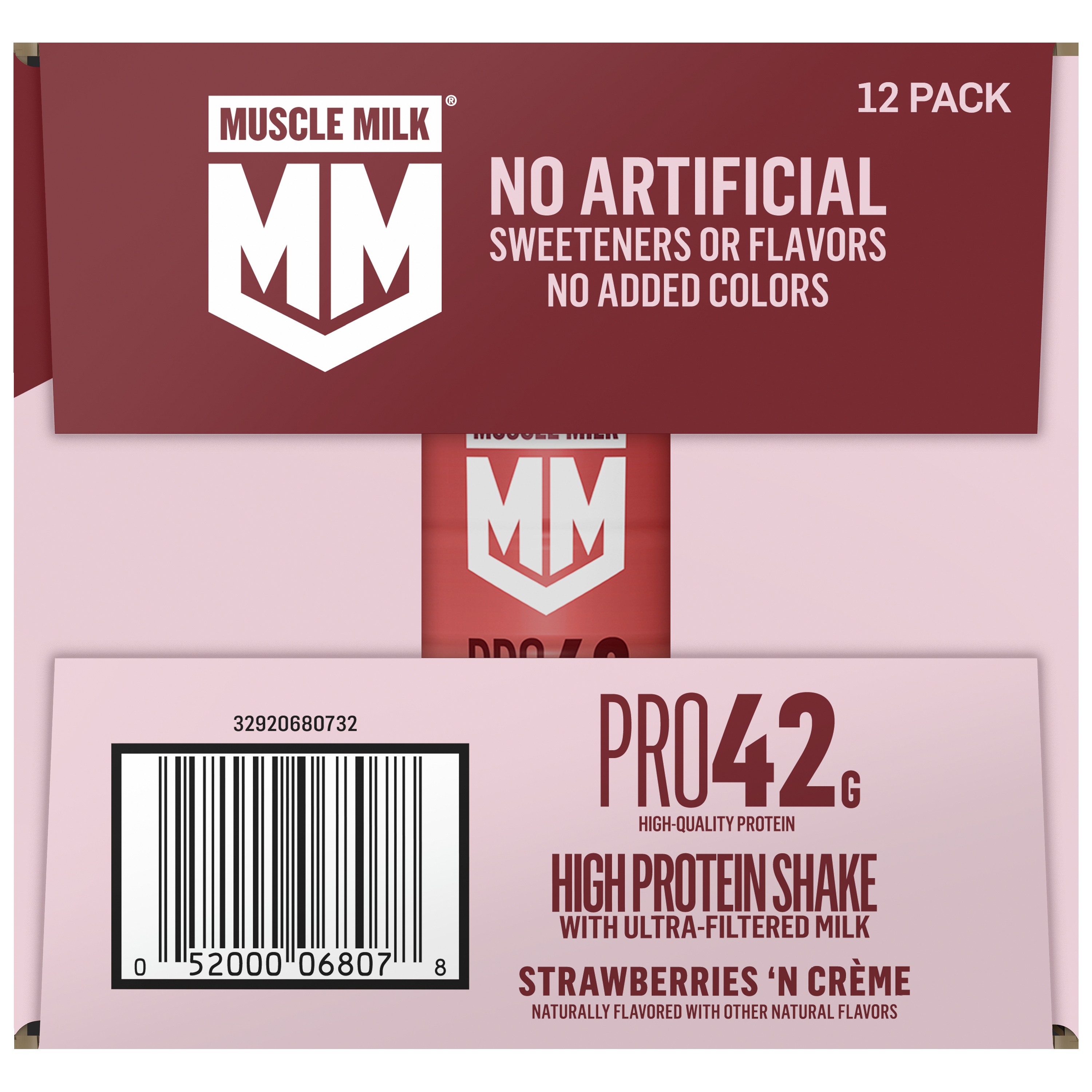 Muscle Milk, Pro42, Strawberries 'N Creme Flavored, High Protein Shake thumbnail