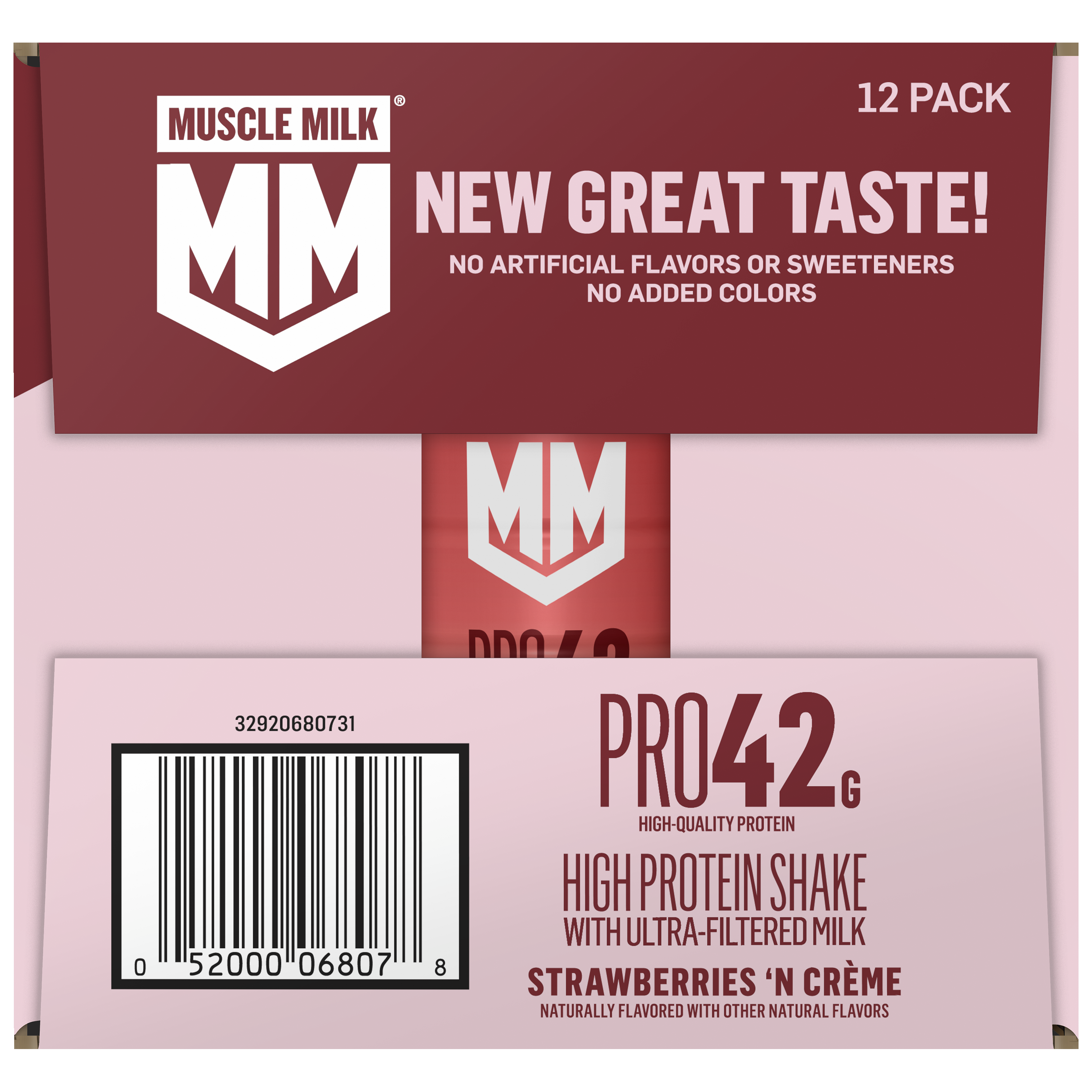 Muscle Milk, Pro42, Strawberries 'N Creme Flavored, High Protein Shake thumbnail