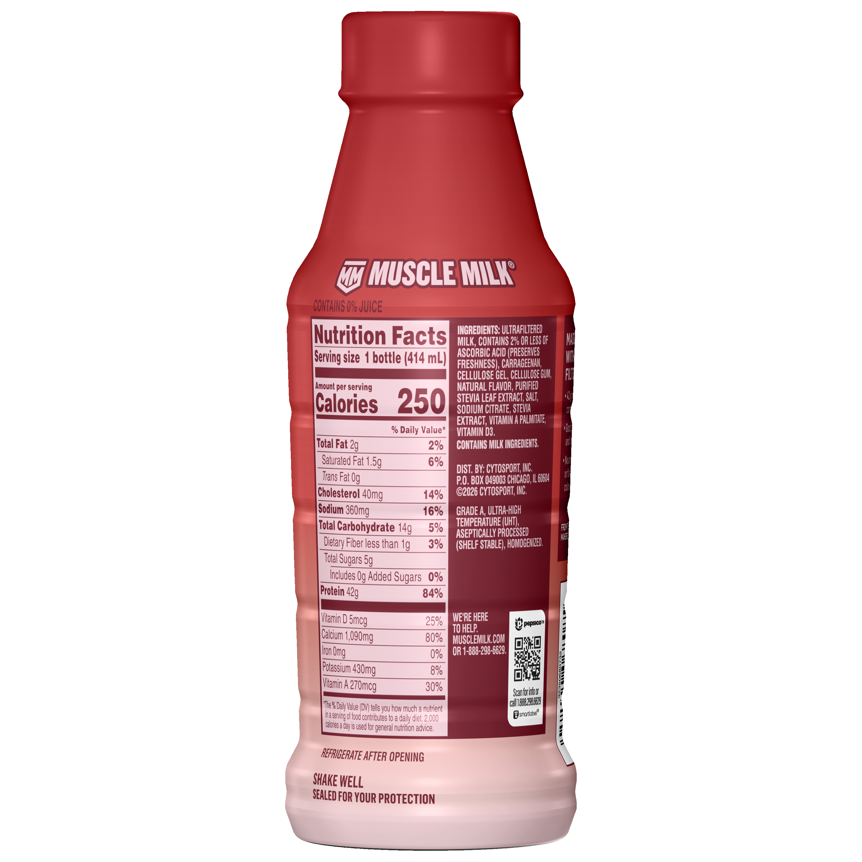 Muscle Milk, Pro42, Strawberries 'N Creme Flavored, High Protein Shake thumbnail