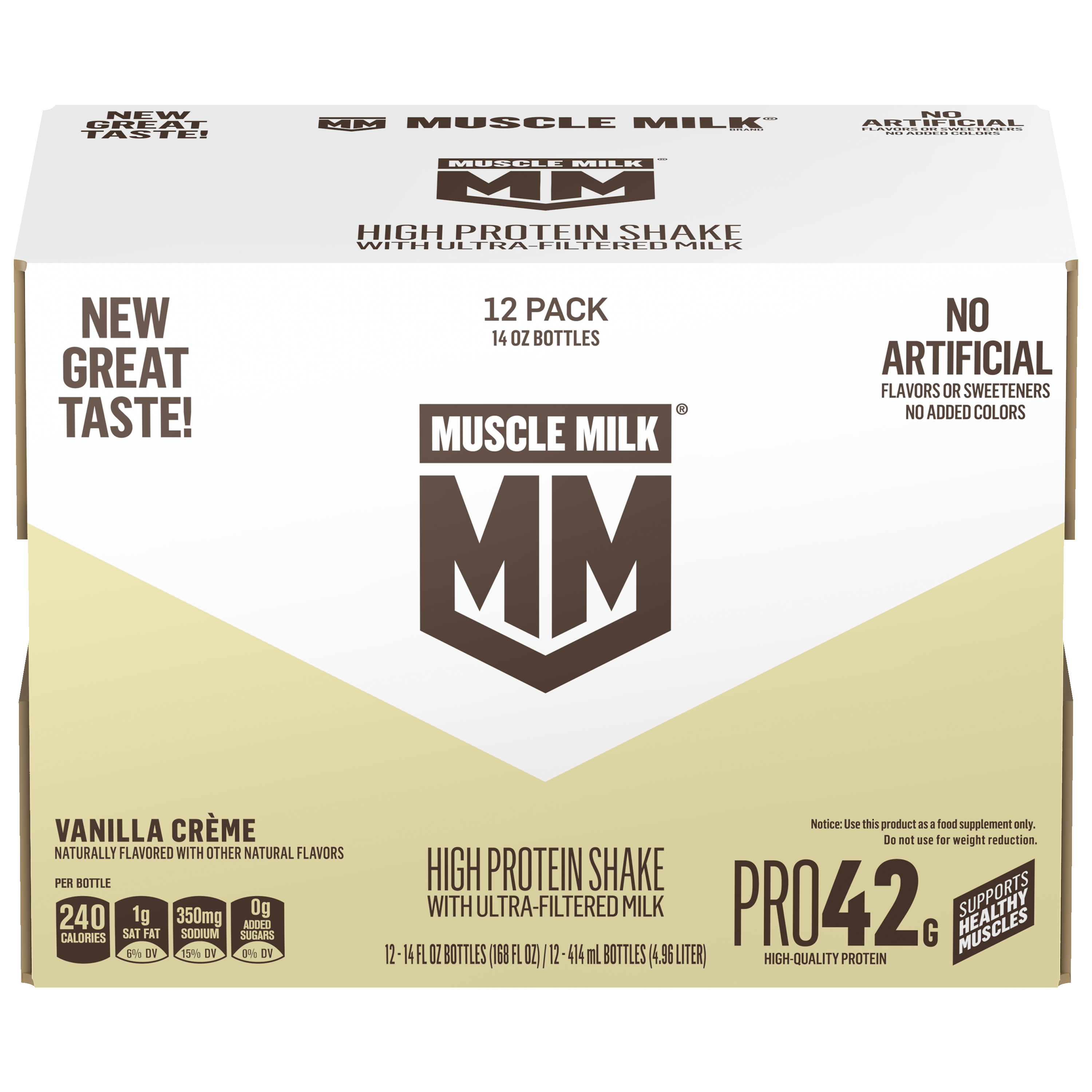 Muscle Milk, Pro42, Vanilla Creme Flavored, High Protein Shake thumbnail