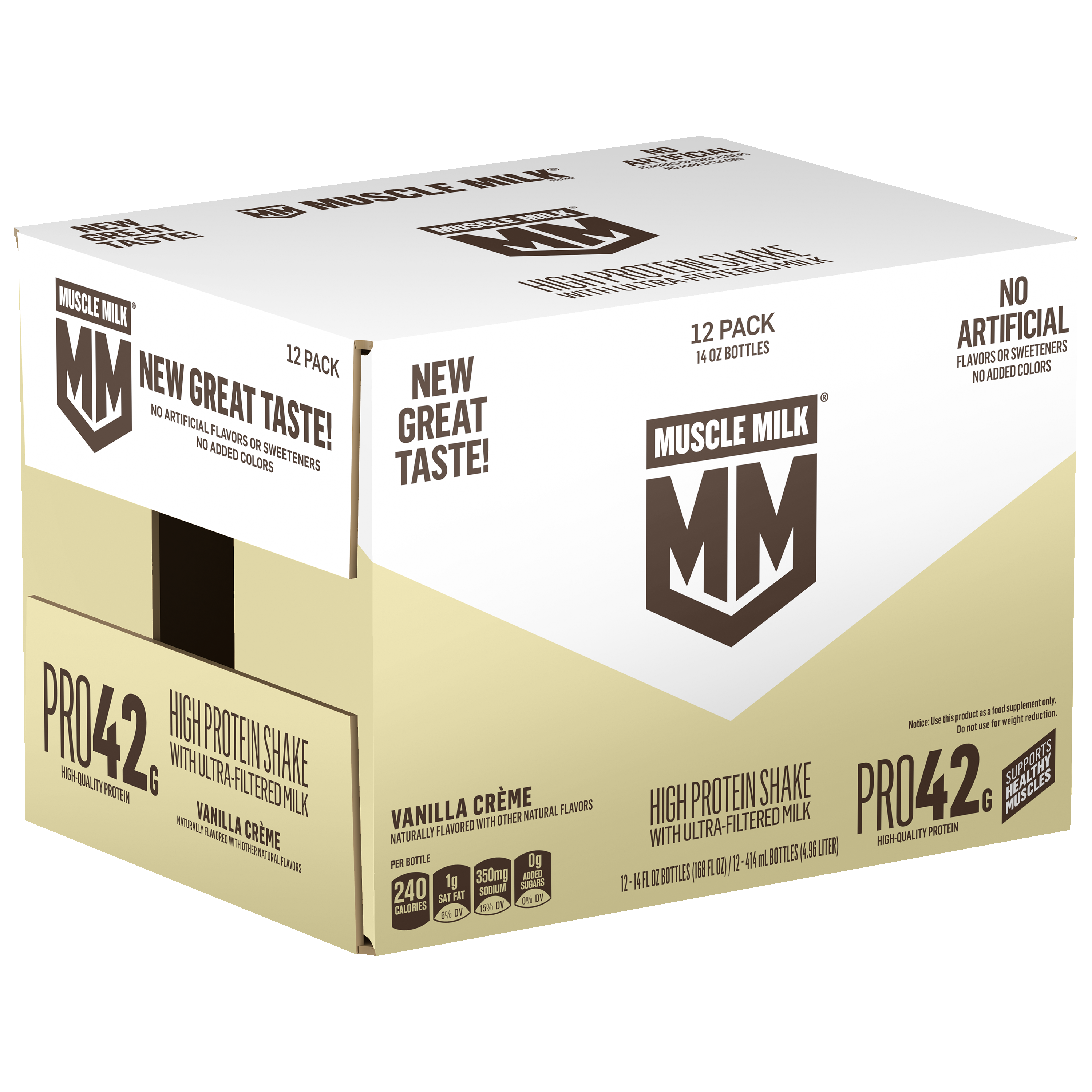 Muscle Milk, Pro42, Vanilla Creme Flavored, High Protein Shake thumbnail