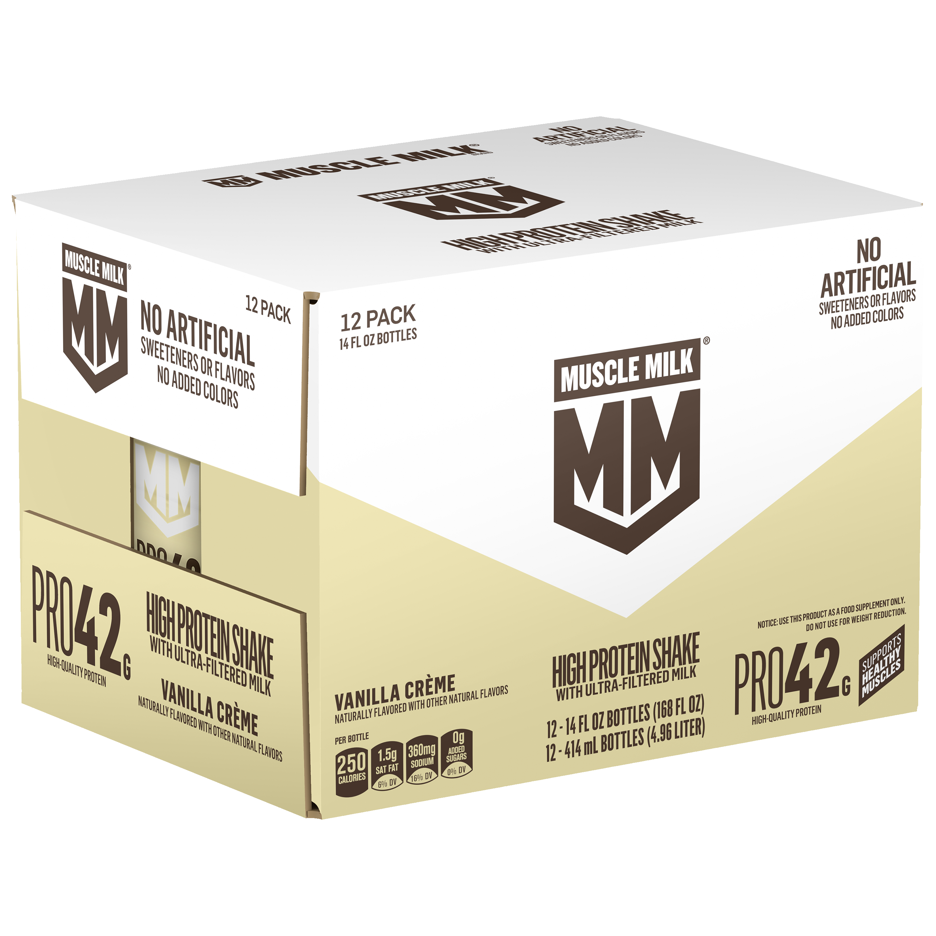 Muscle Milk, Pro42, Vanilla Creme Flavored, High Protein Shake thumbnail