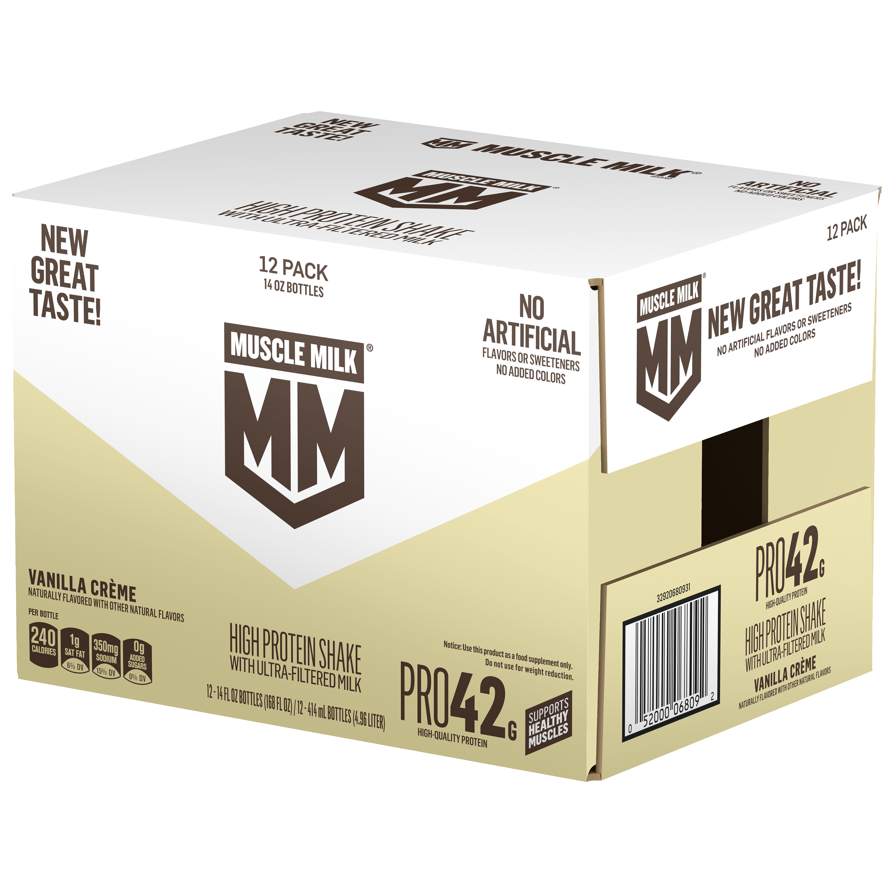 Muscle Milk, Pro42, Vanilla Creme Flavored, High Protein Shake thumbnail