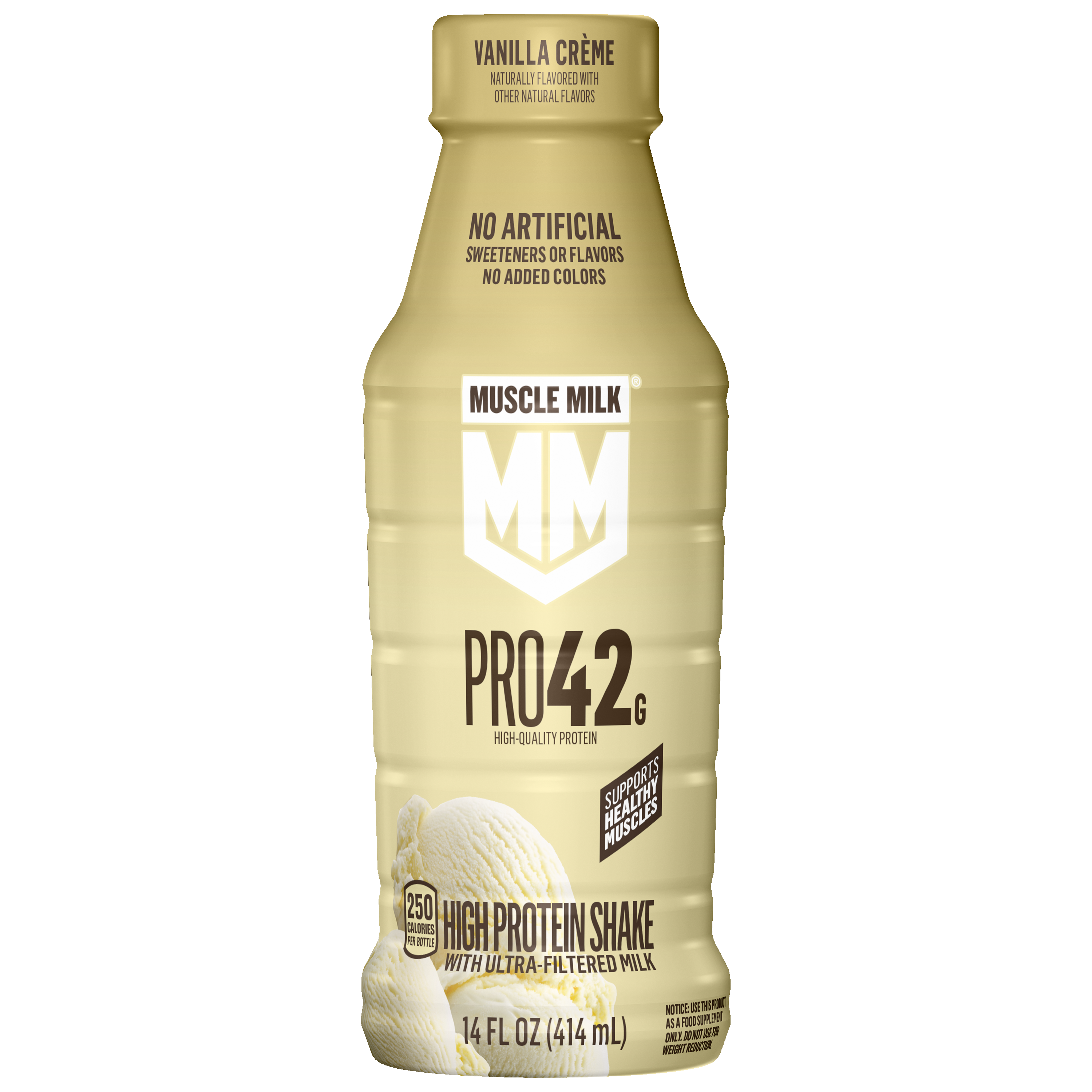 Muscle Milk, Pro42, Vanilla Creme Flavored, High Protein Shake