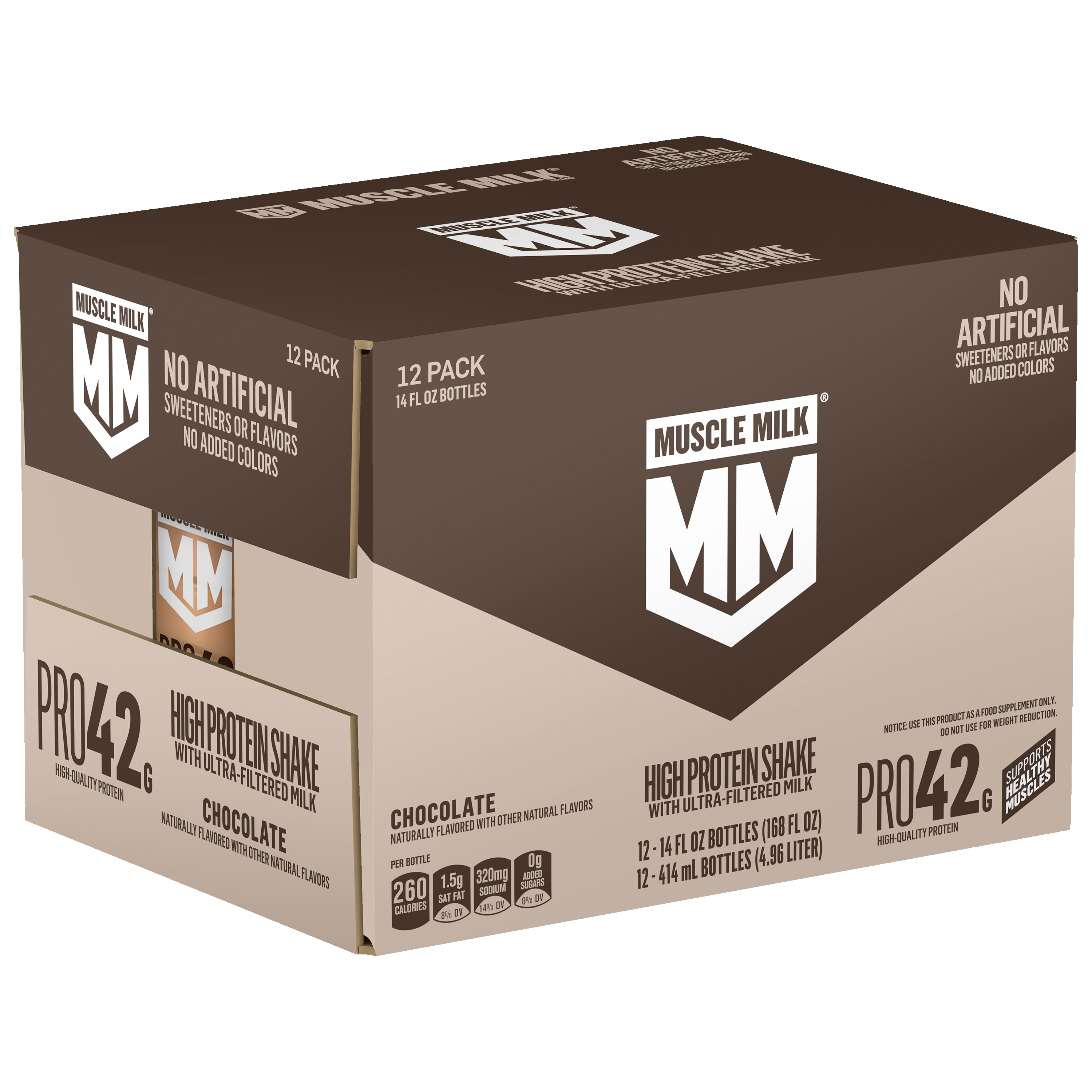Muscle Milk, Pro42, Chocolate Flavored, High Protein Shake thumbnail