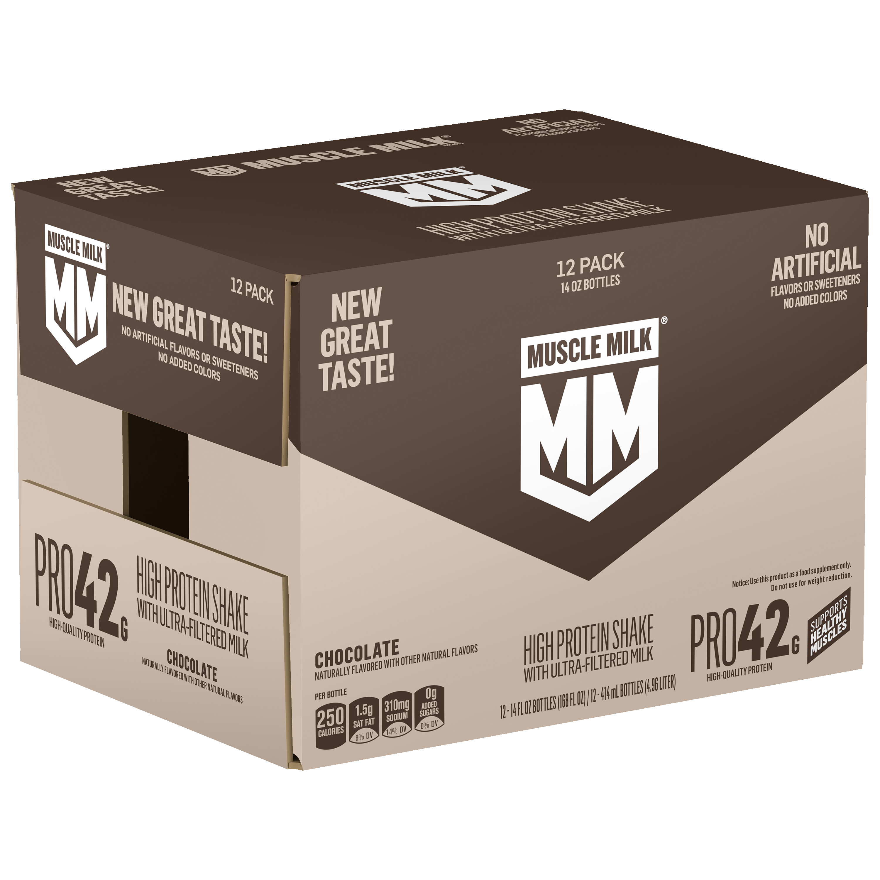 Muscle Milk, Pro42, Chocolate Flavored, High Protein Shake thumbnail