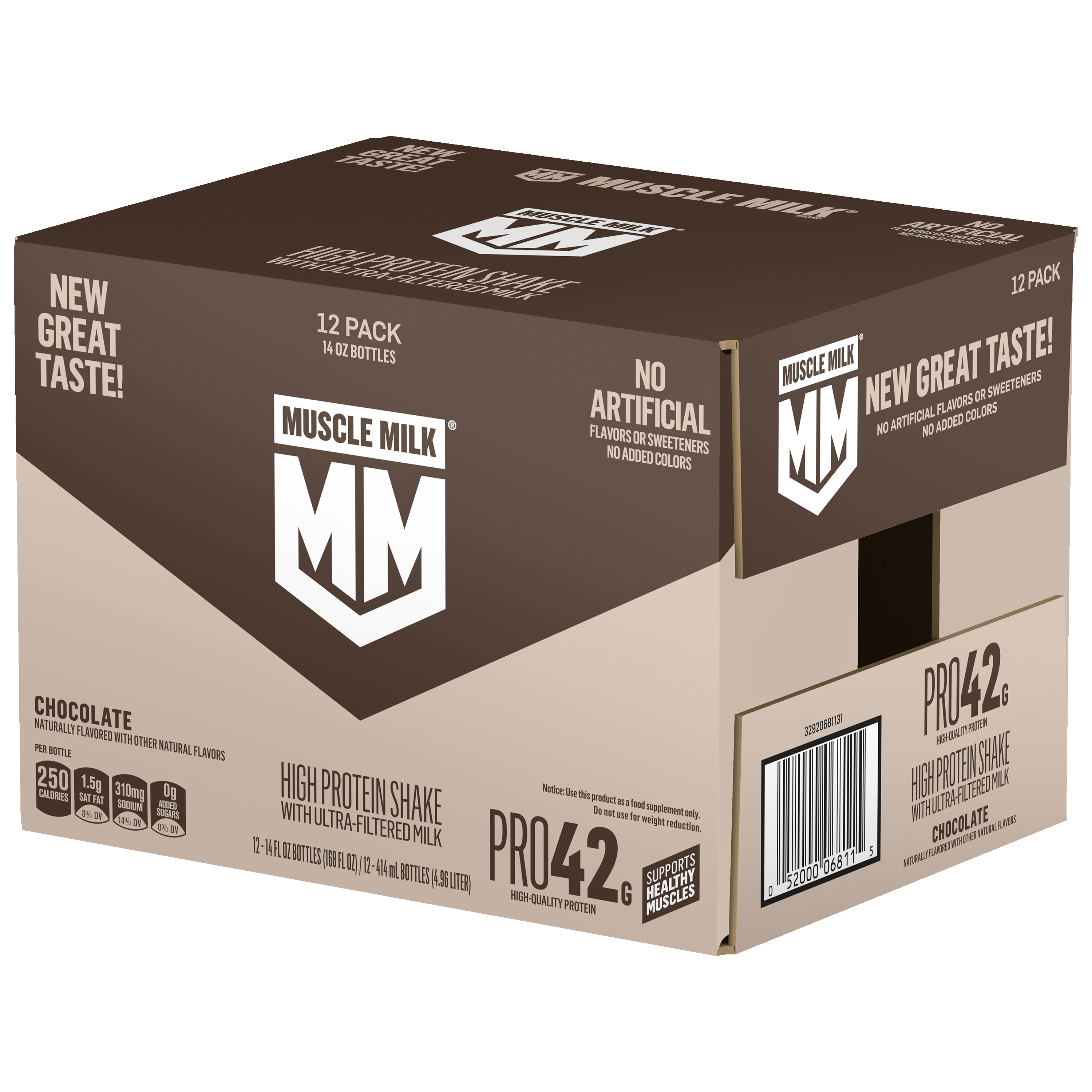 Muscle Milk, Pro42, Chocolate Flavored, High Protein Shake thumbnail
