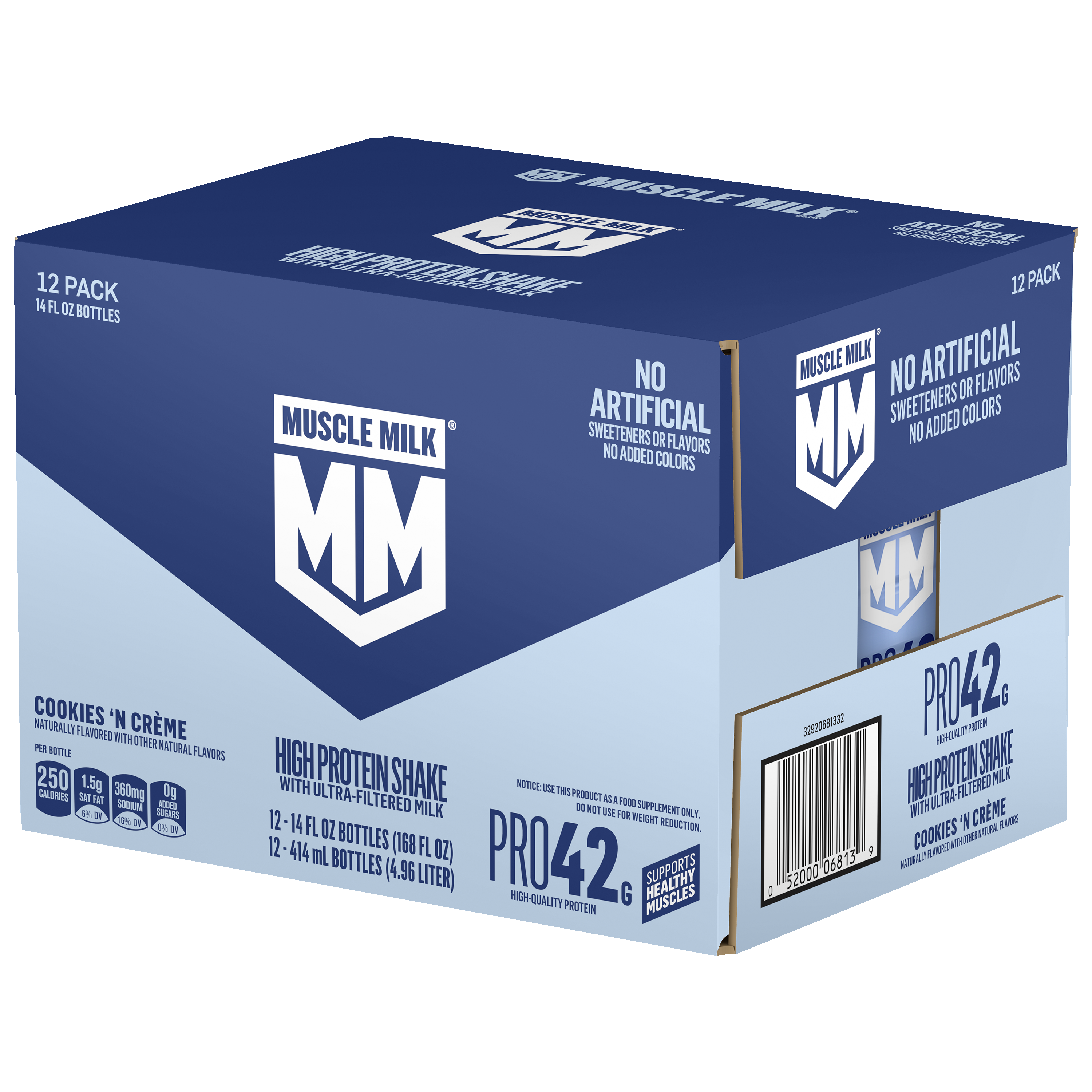Muscle Milk, Pro42, Cookies 'N Creme Flavored, High Protein Shake thumbnail