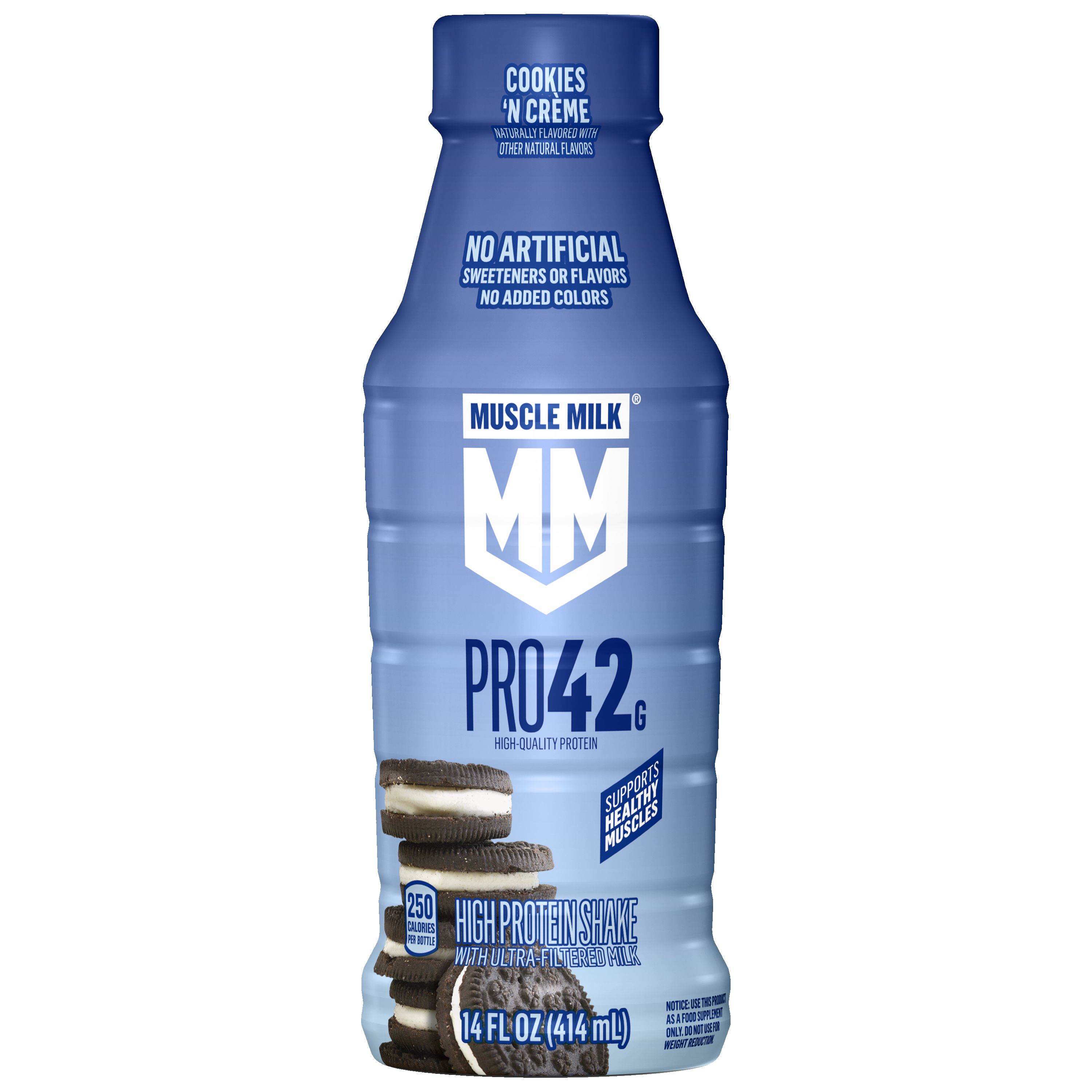 Muscle Milk, Pro42, Cookies 'N Crème Flavored, High Protein Shake