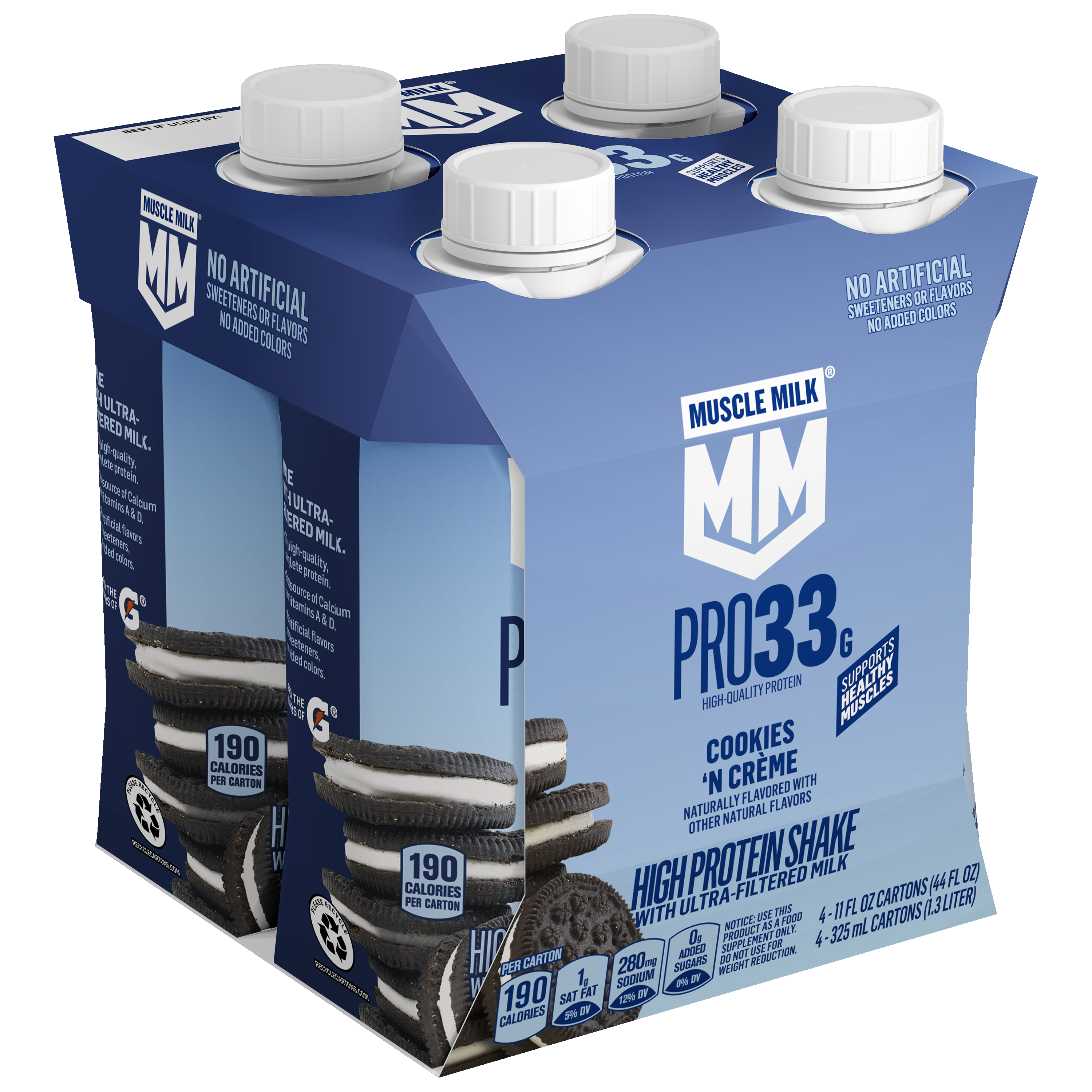 Muscle Milk, Pro33, Cookies 'N Creme Flavored, High Protein Shake thumbnail