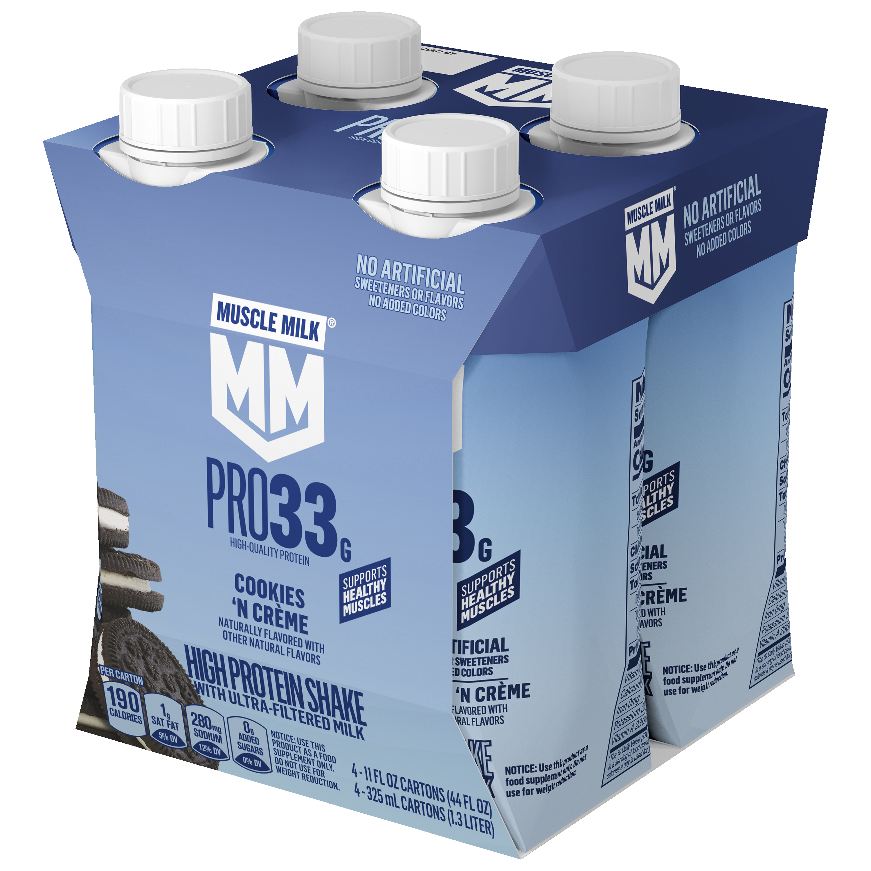 Muscle Milk, Pro33, Cookies 'N Creme Flavored, High Protein Shake thumbnail