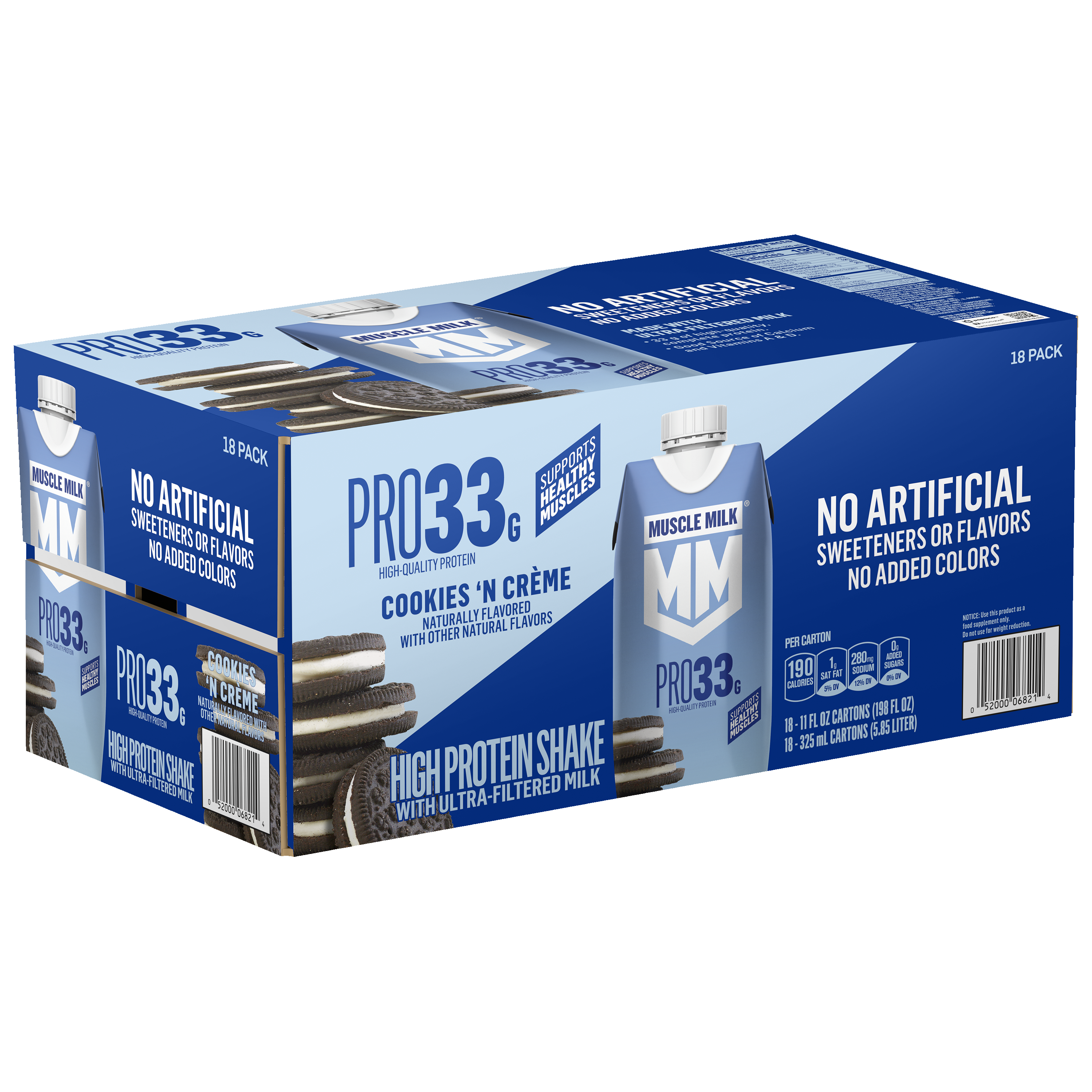 Muscle Milk, Pro33, Cookies 'N Creme Flavored, High Protein Shake thumbnail