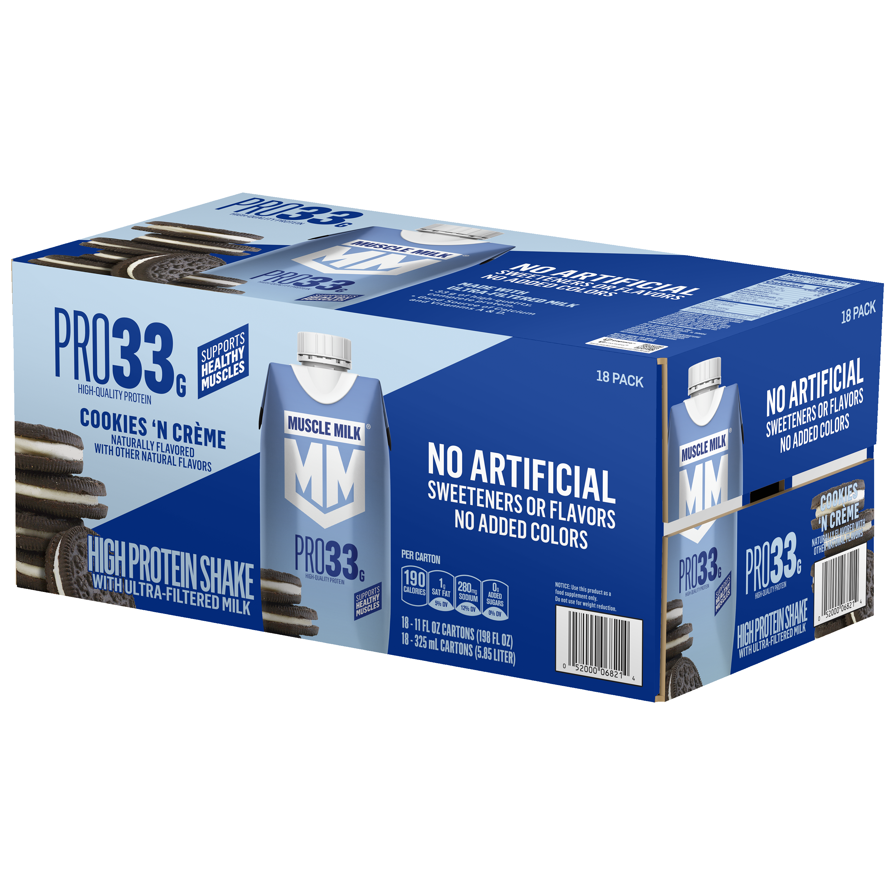 Muscle Milk, Pro33, Cookies 'N Creme Flavored, High Protein Shake thumbnail