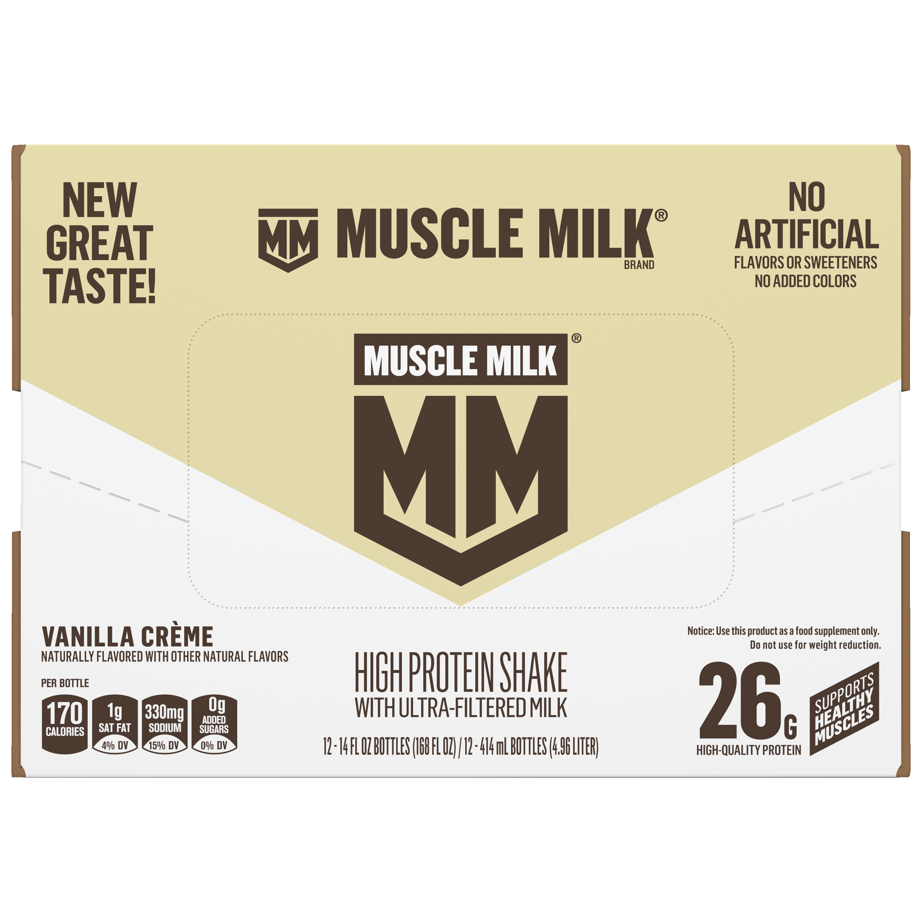 Muscle Milk, Vanilla Creme Flavored, High Protein Shake