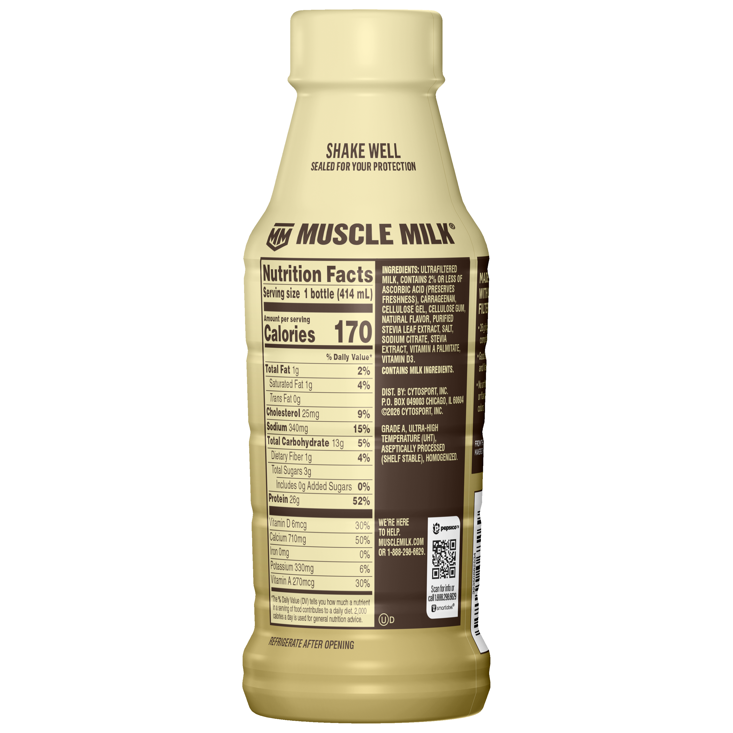 Muscle Milk, Vanilla Creme Flavored, High Protein Shake thumbnail
