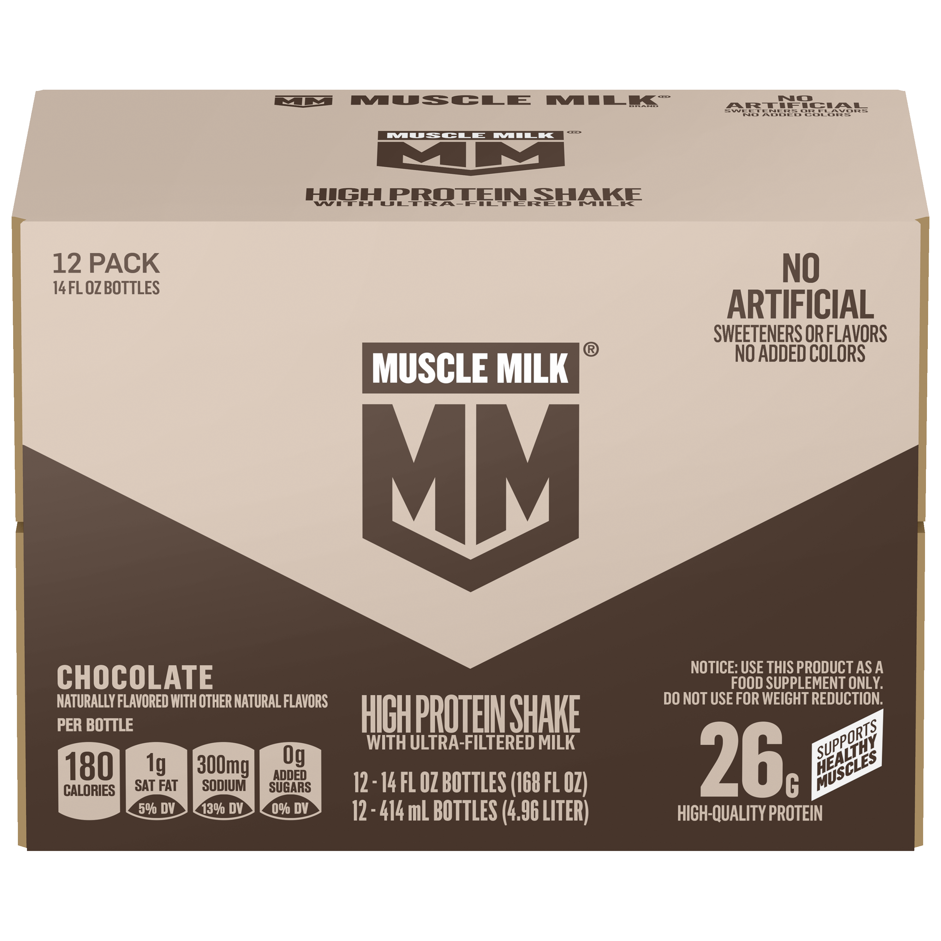 Muscle Milk, Chocolate Flavored, High Protein Shake