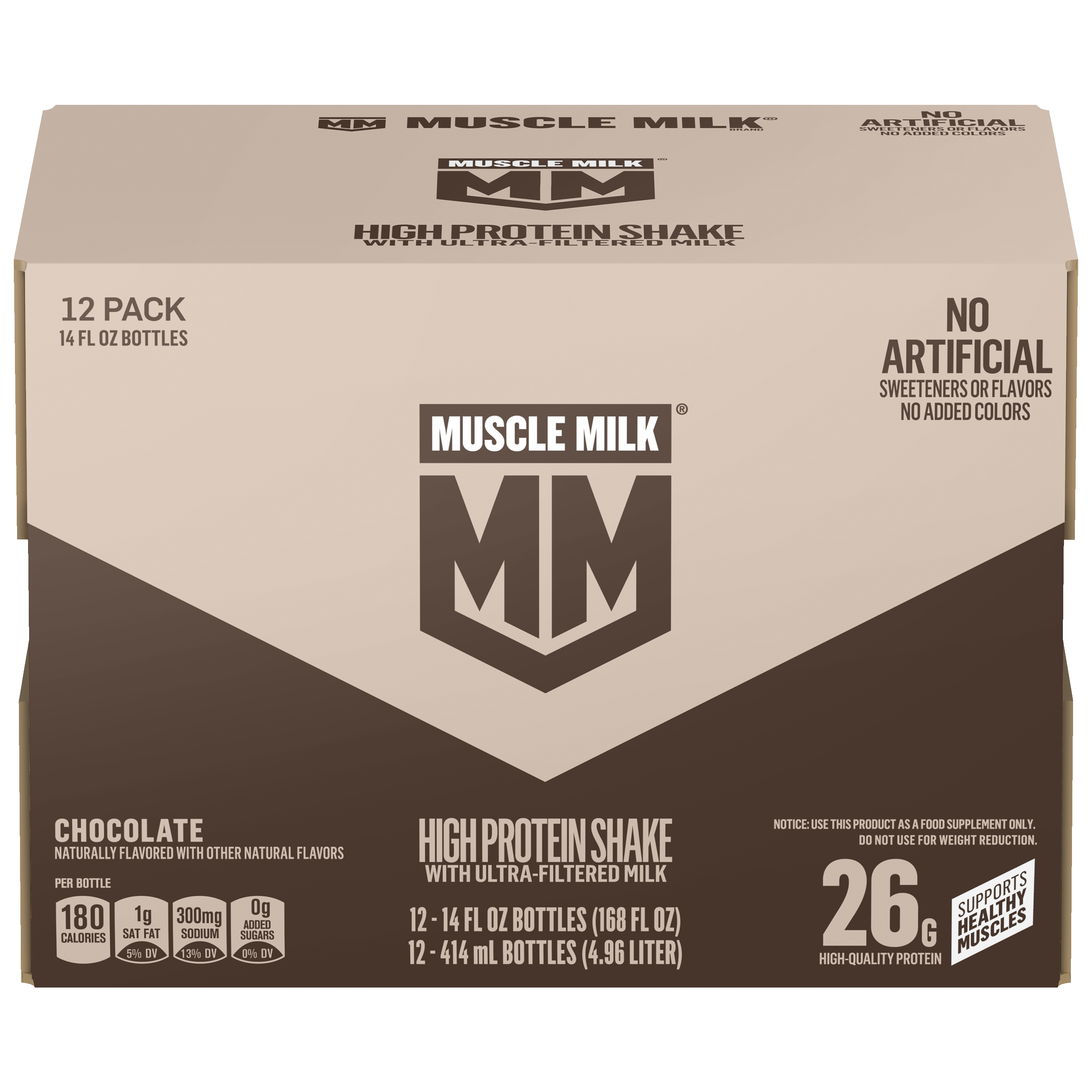 Muscle Milk, Chocolate Flavored, High Protein Shake thumbnail