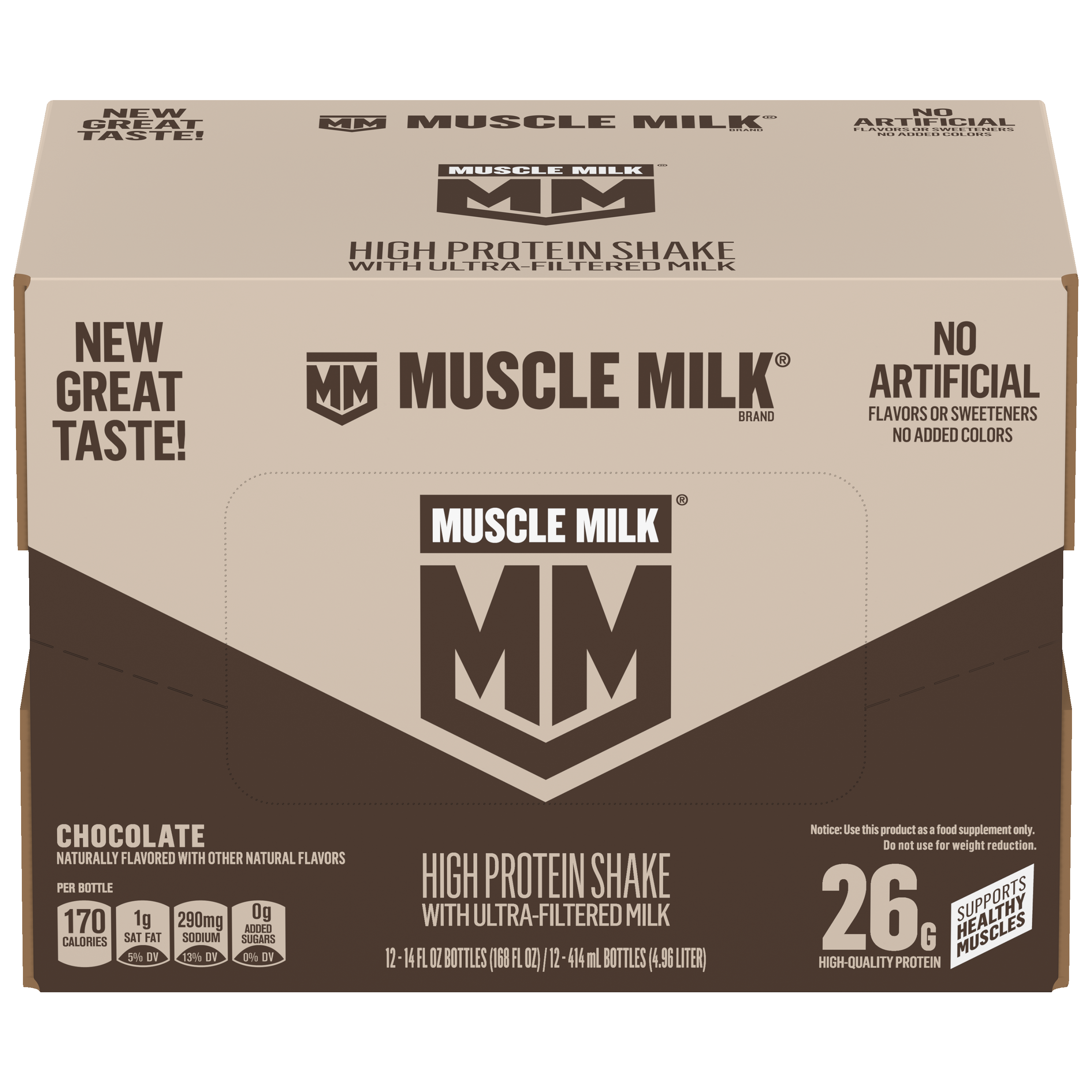 Muscle Milk, Chocolate Flavored, High Protein Shake thumbnail