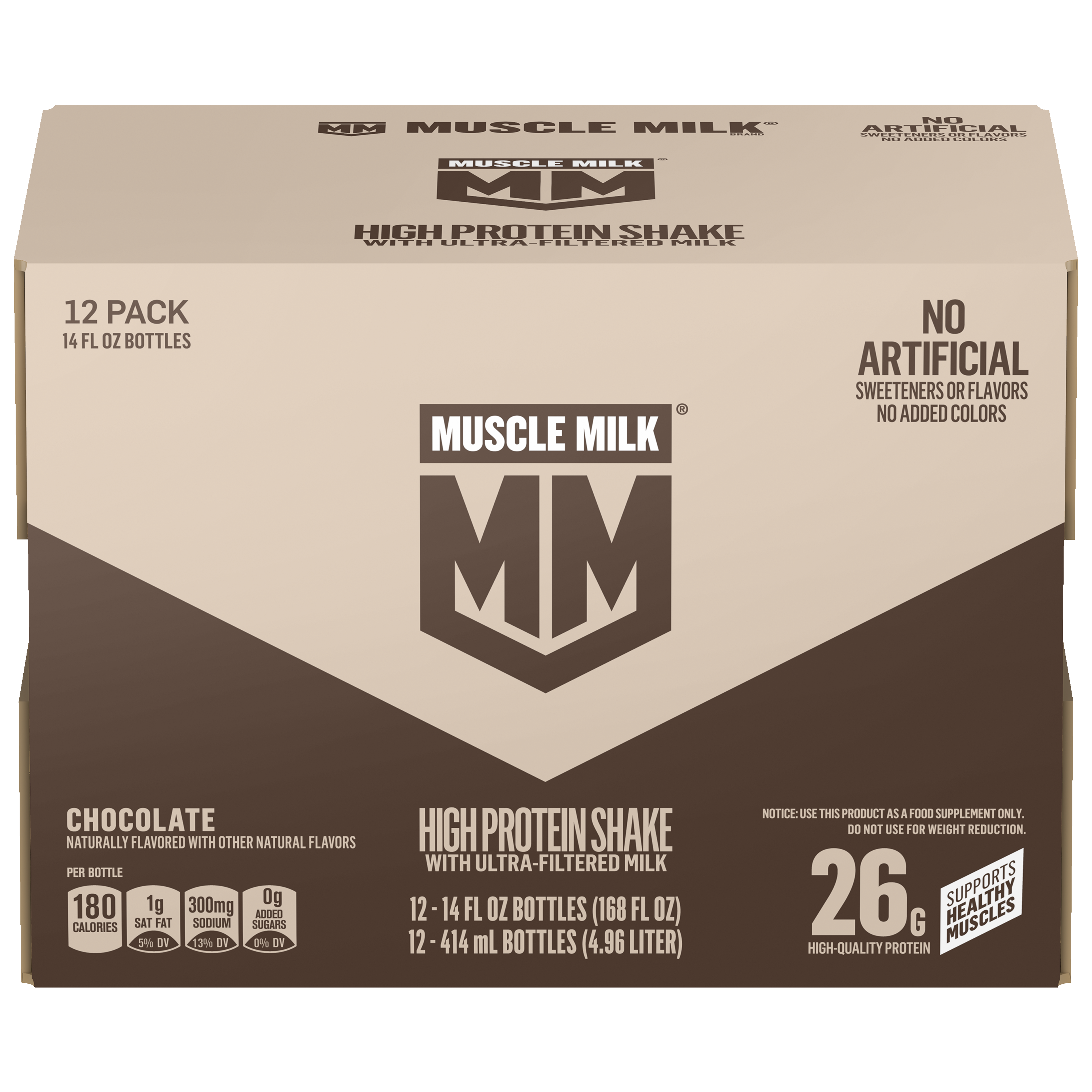 Muscle Milk, Chocolate Flavored, High Protein Shake