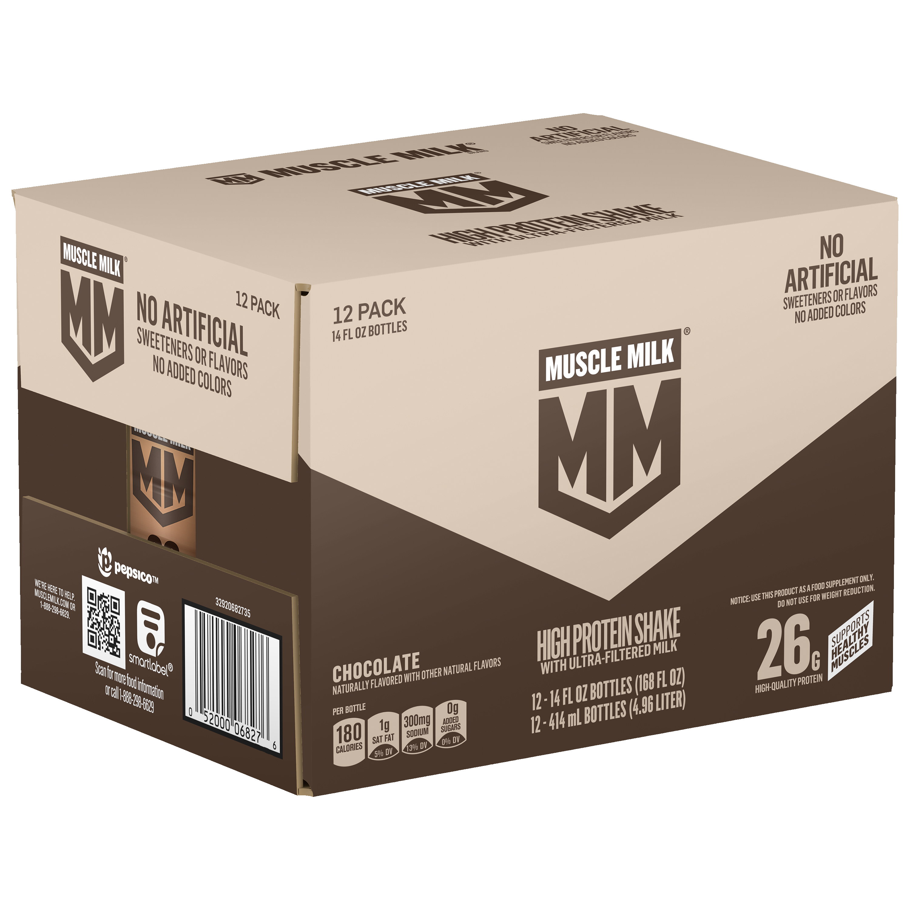 Muscle Milk, Chocolate Flavored, High Protein Shake thumbnail