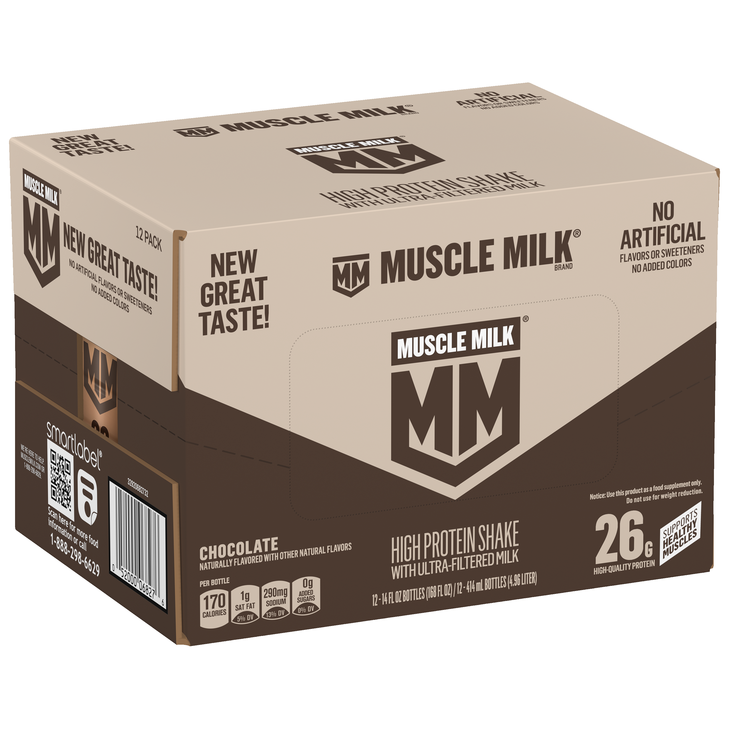 Muscle Milk, Chocolate Flavored, High Protein Shake thumbnail