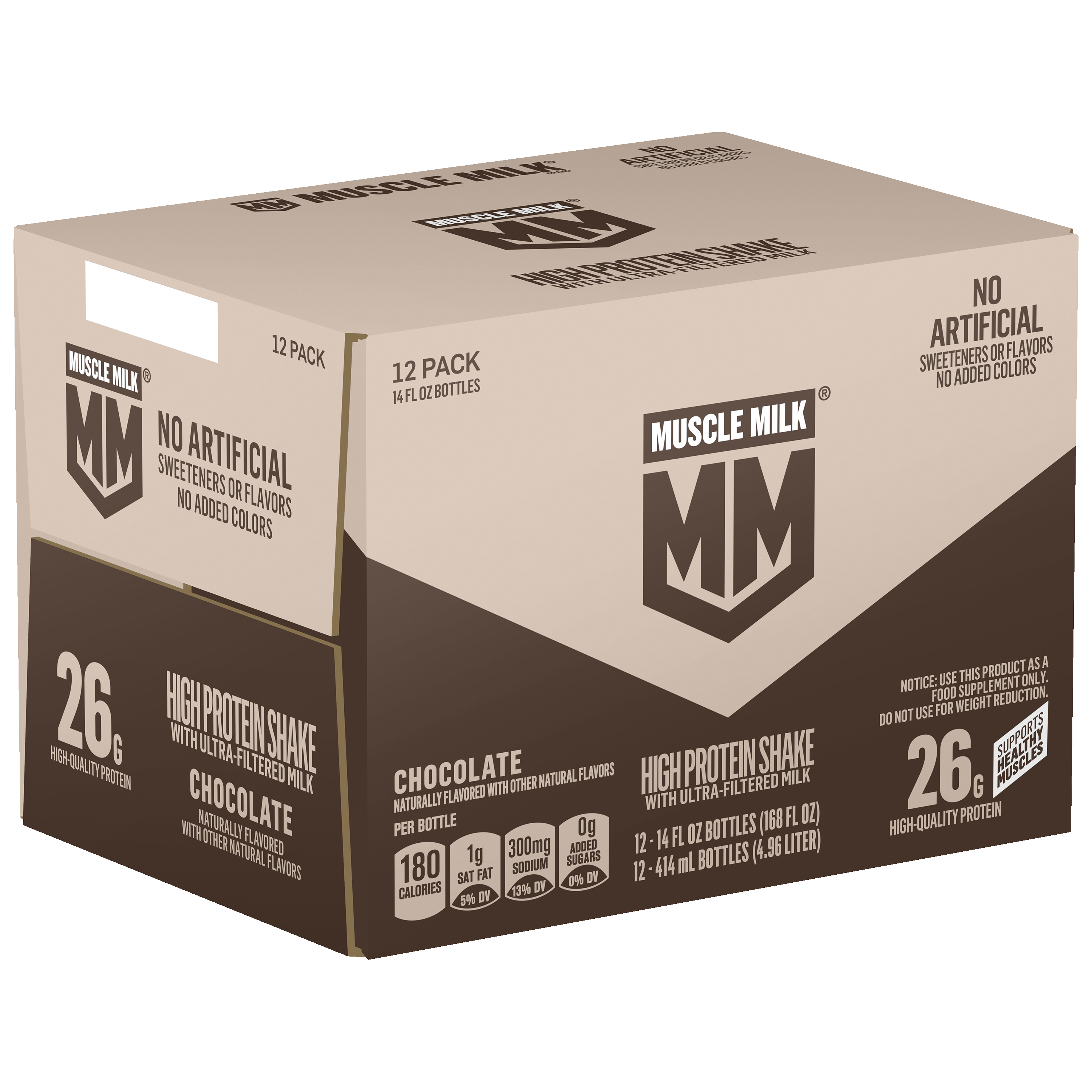 Muscle Milk, Chocolate Flavored, High Protein Shake thumbnail