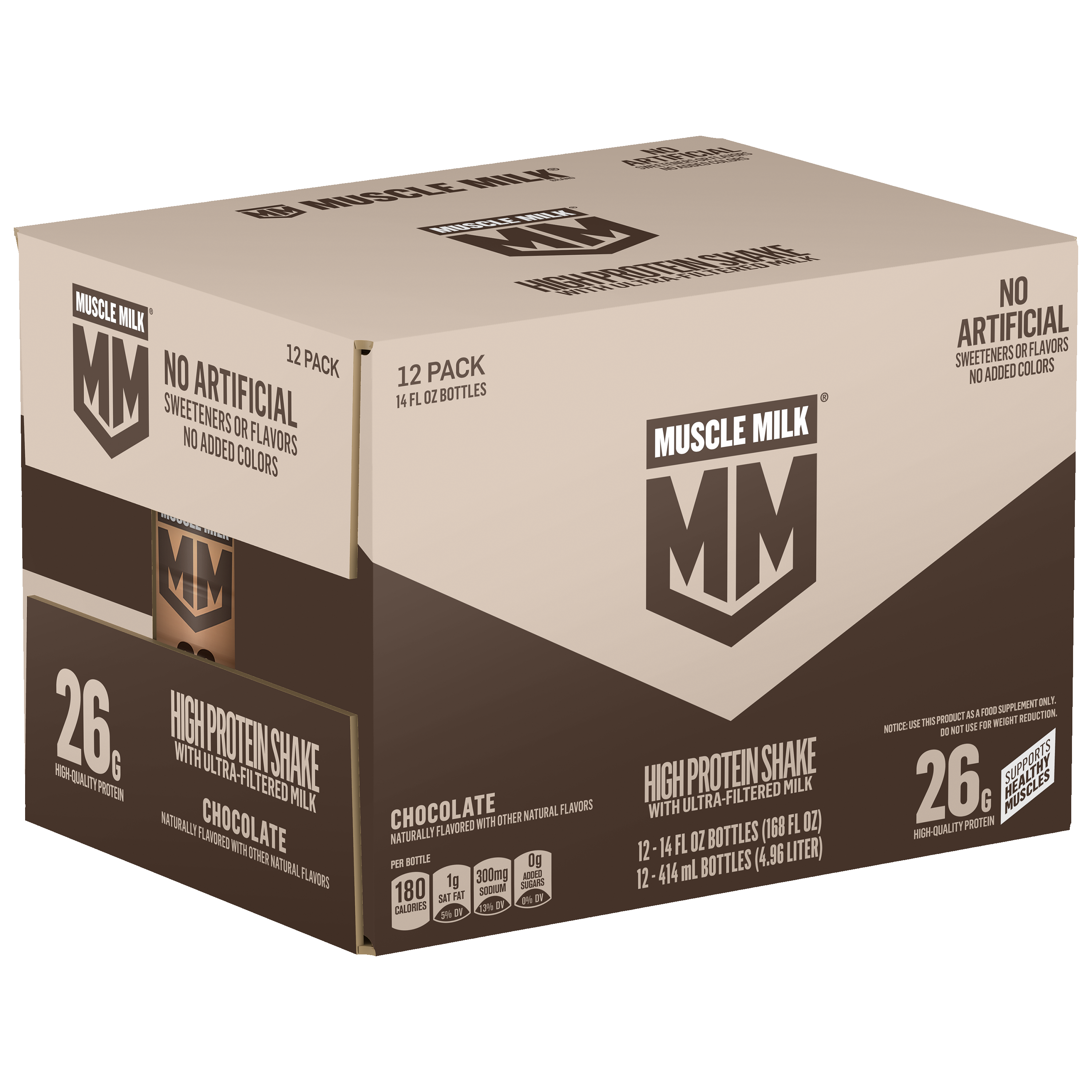Muscle Milk, Chocolate Flavored, High Protein Shake thumbnail