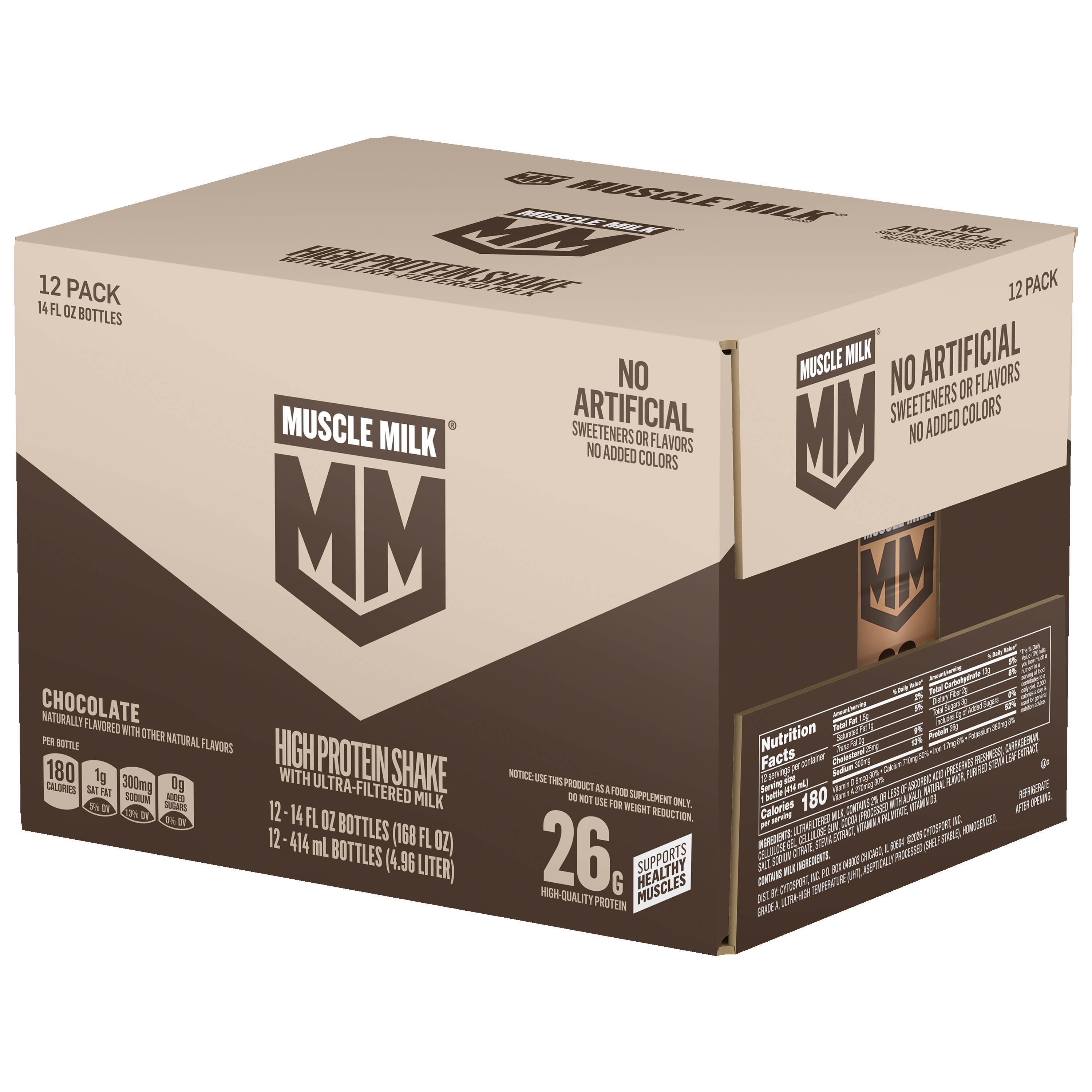 Muscle Milk, Chocolate Flavored, High Protein Shake thumbnail