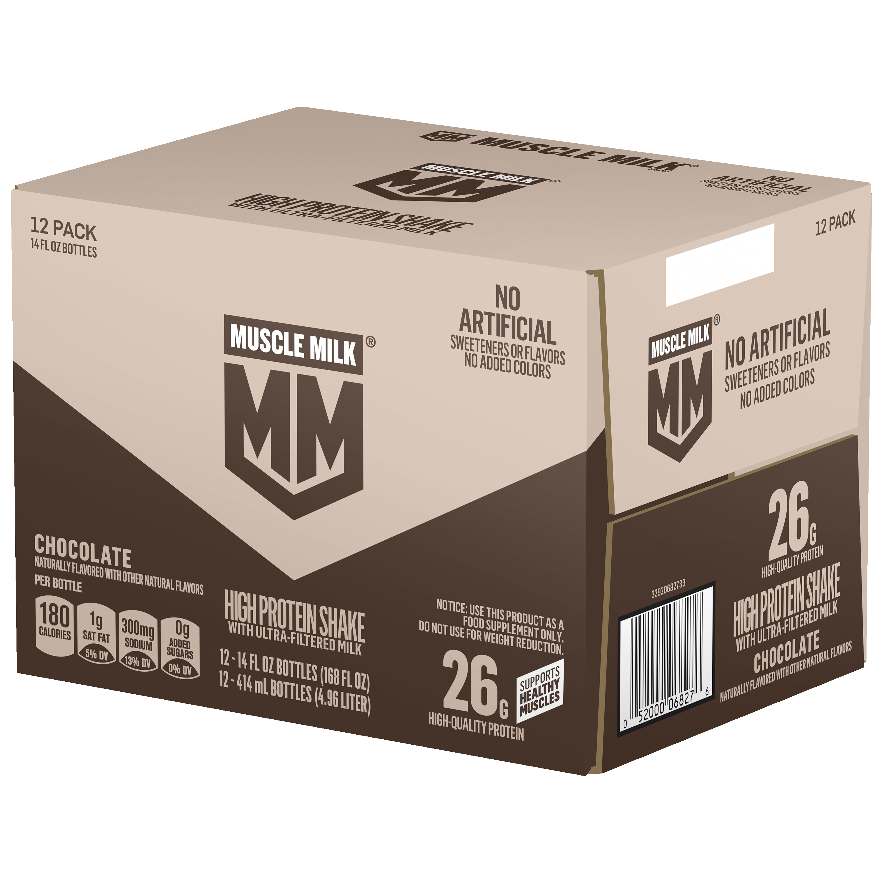 Muscle Milk, Chocolate Flavored, High Protein Shake thumbnail
