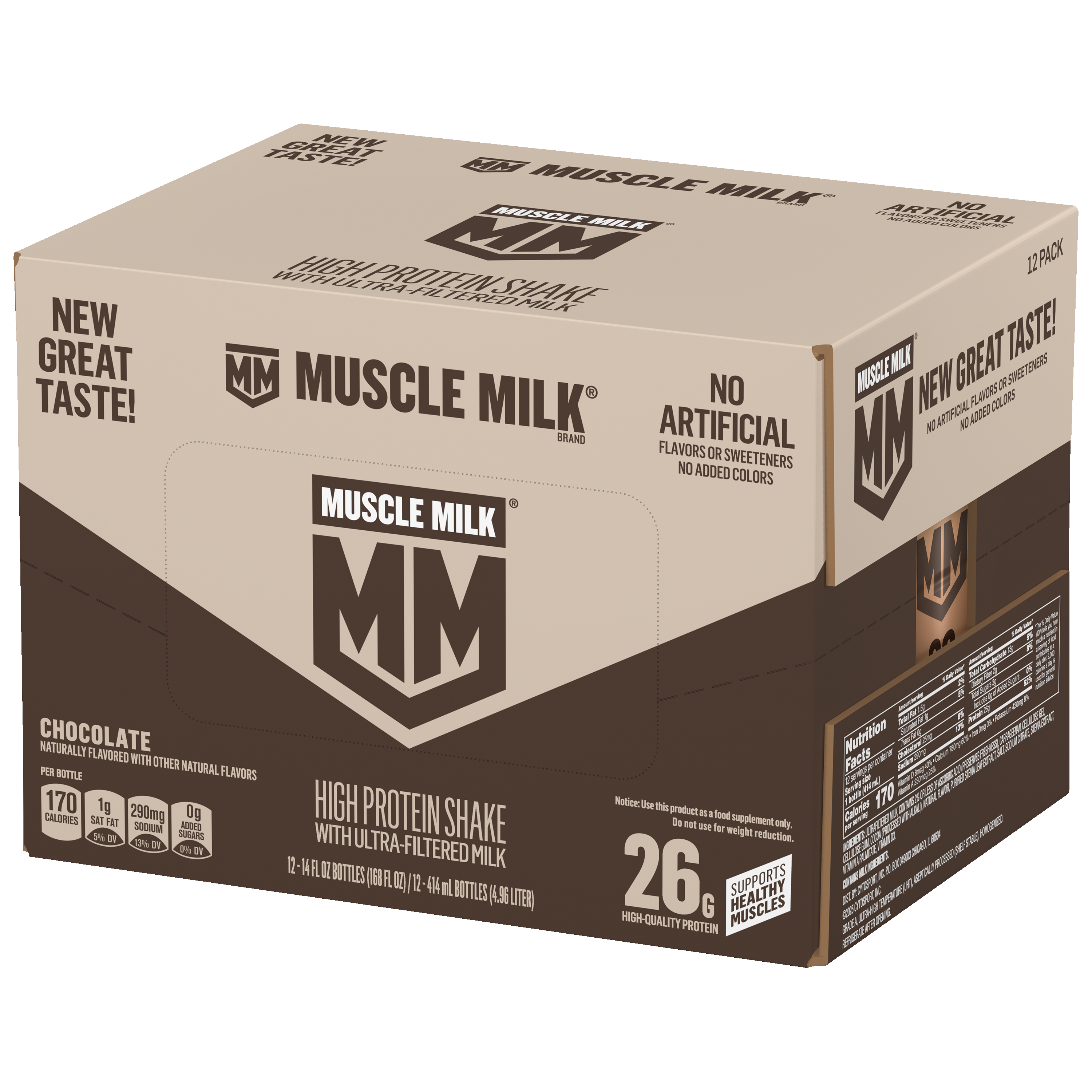 Muscle Milk, Chocolate Flavored, High Protein Shake thumbnail