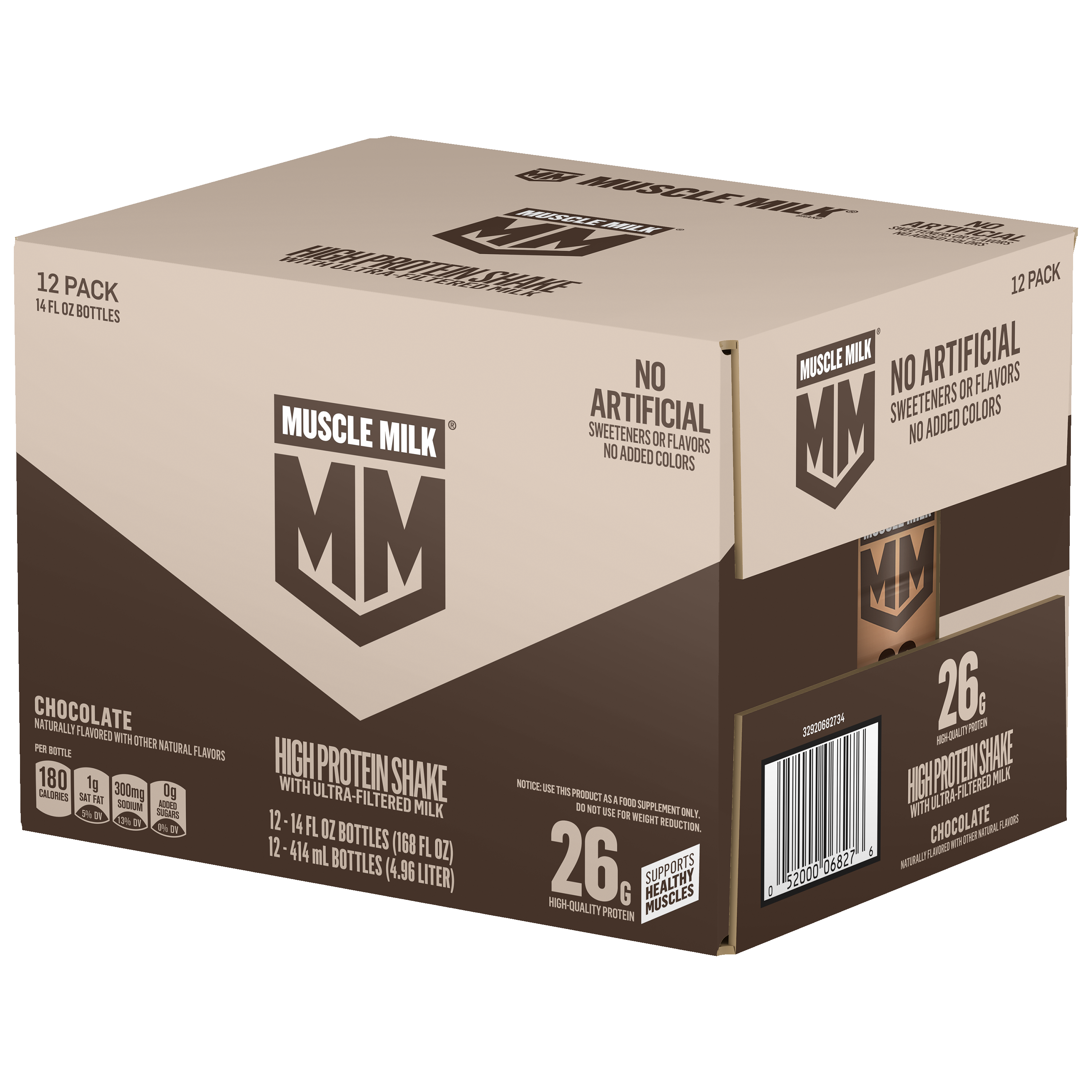 Muscle Milk, Chocolate Flavored, High Protein Shake thumbnail