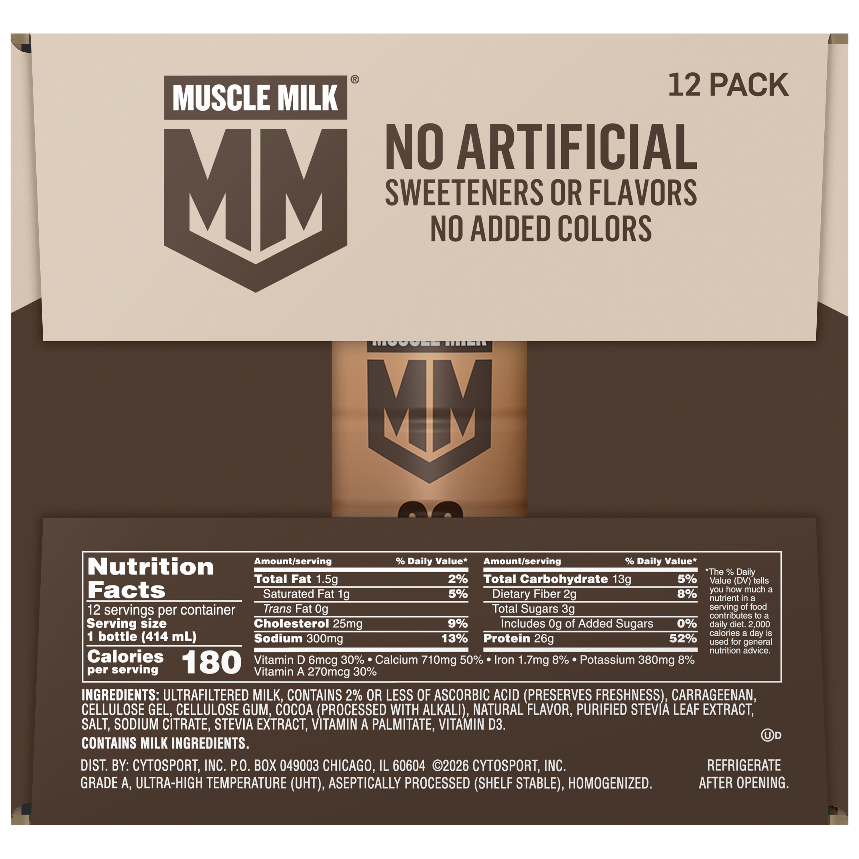Muscle Milk, Chocolate Flavored, High Protein Shake thumbnail