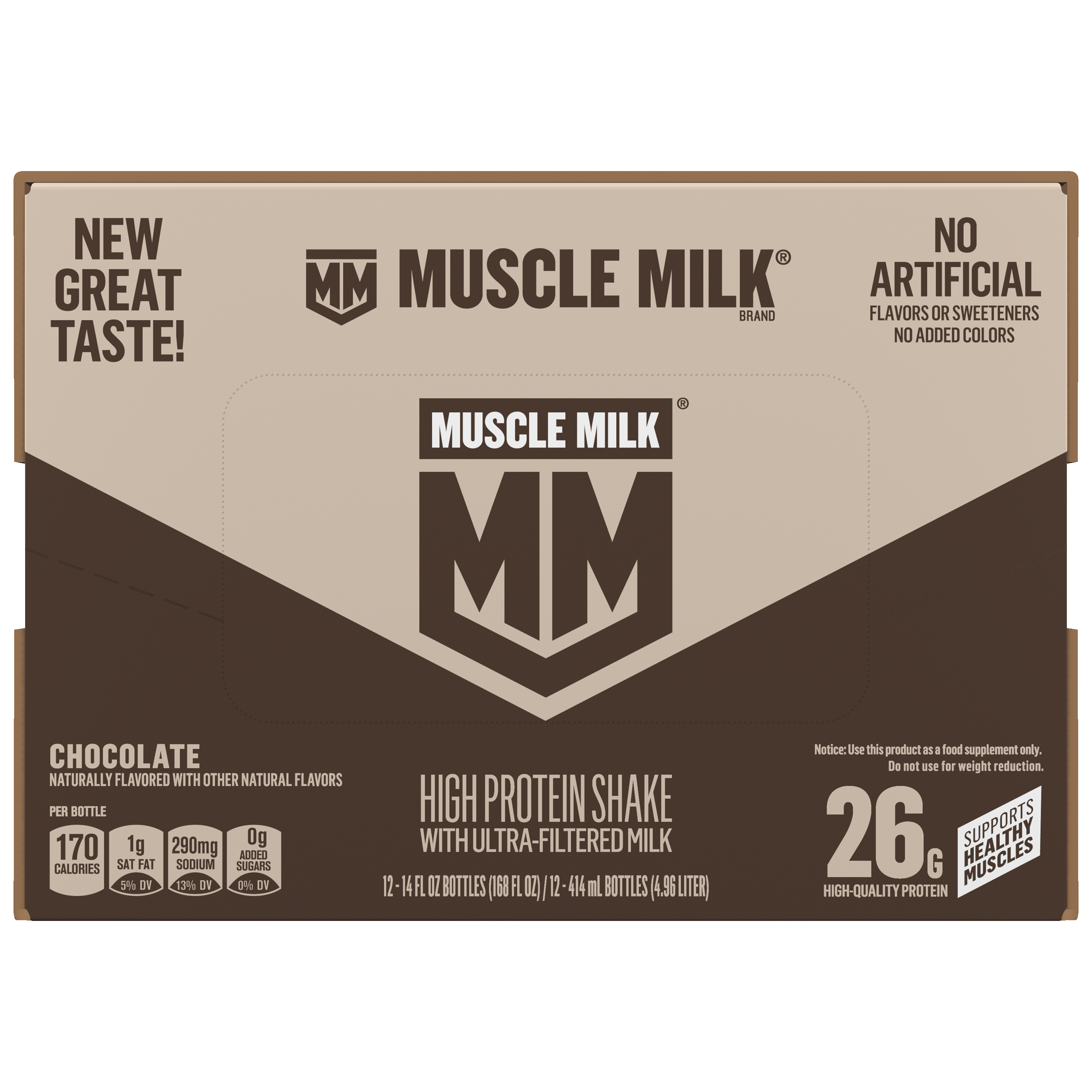 Muscle Milk, Chocolate Flavored, High Protein Shake thumbnail